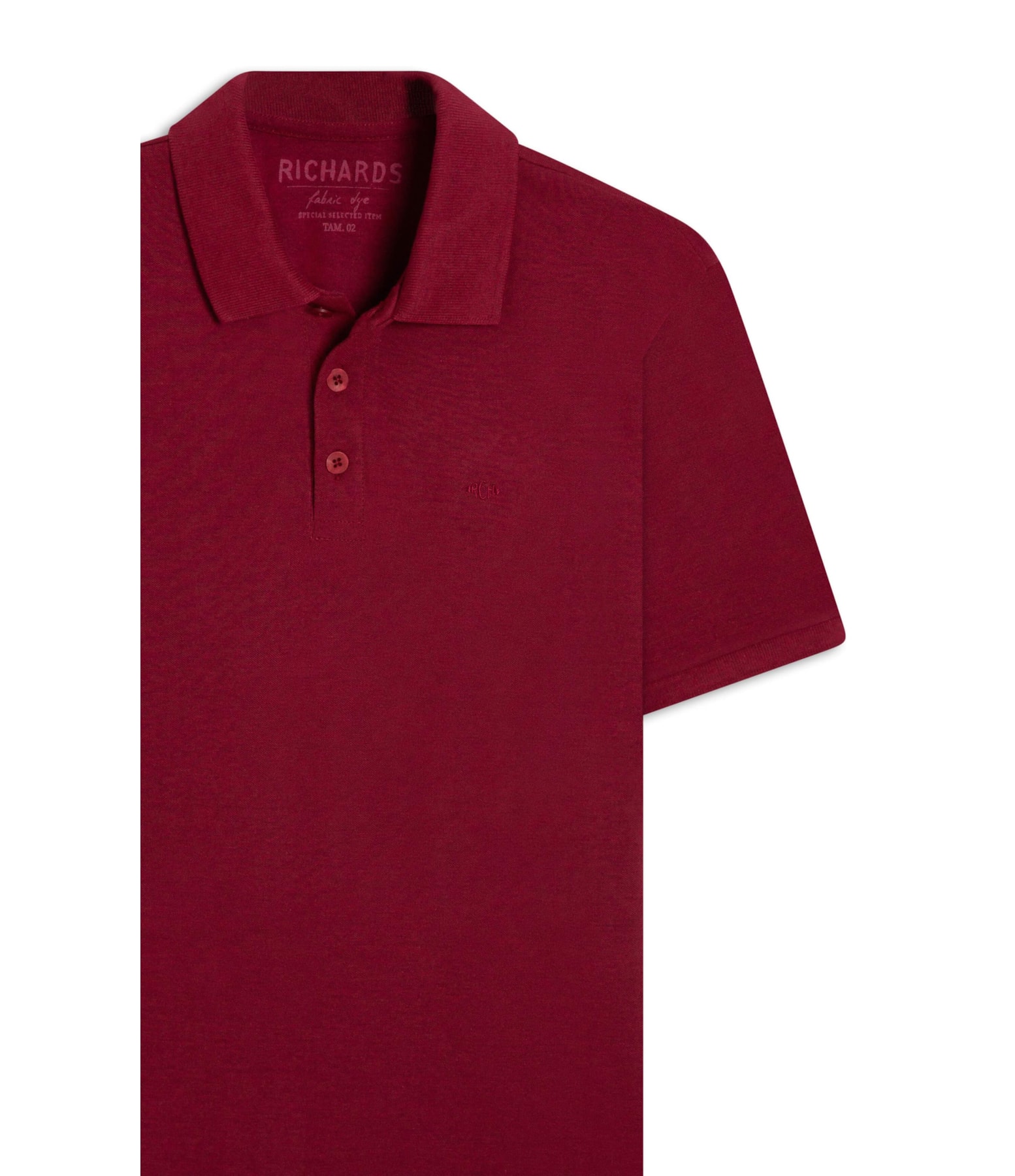 Polo Piquet Mescla Lisa Mc Vermelho Mescla