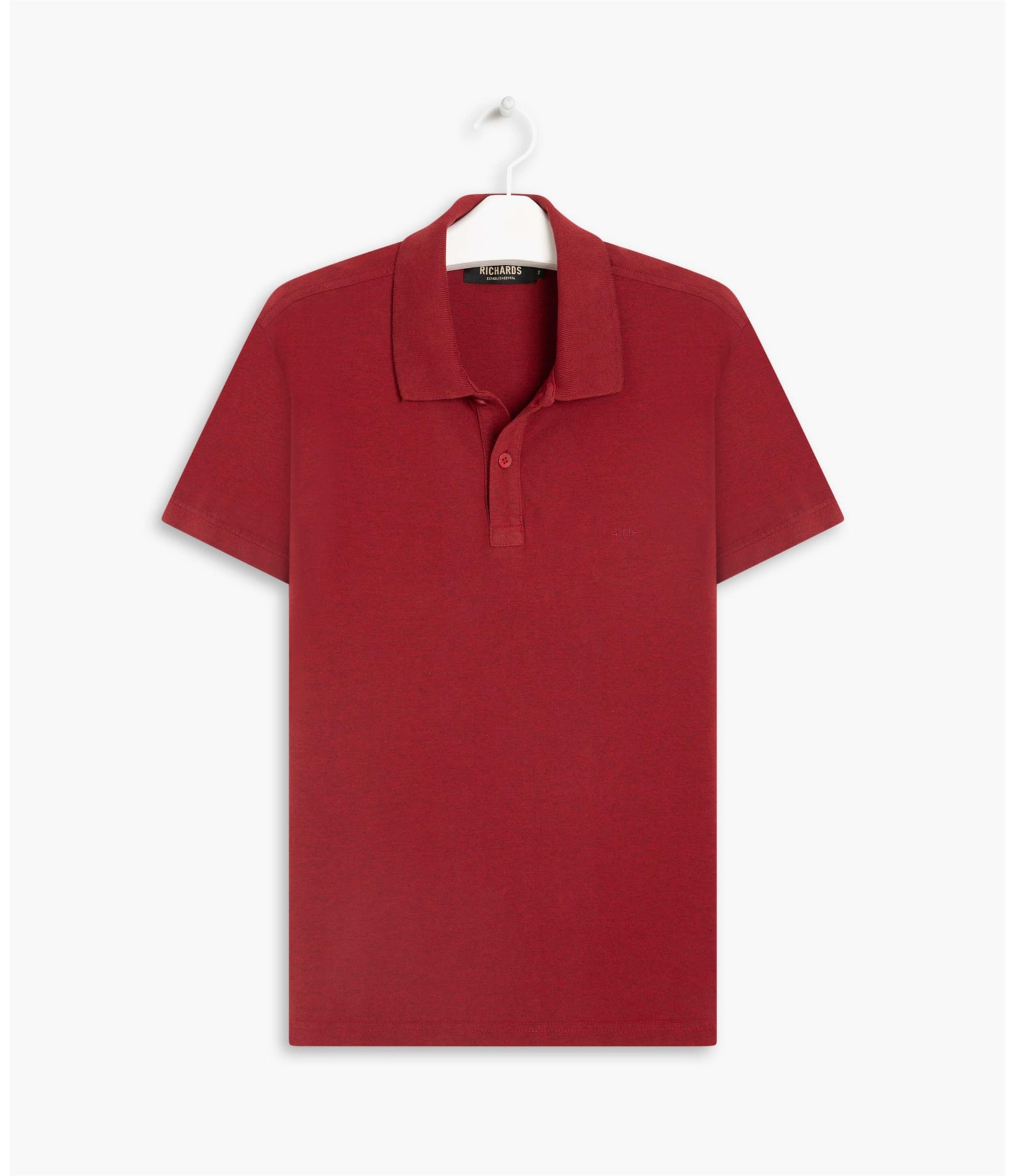 Polo Piquet Mescla Sobretinto Vermelho Mescla
