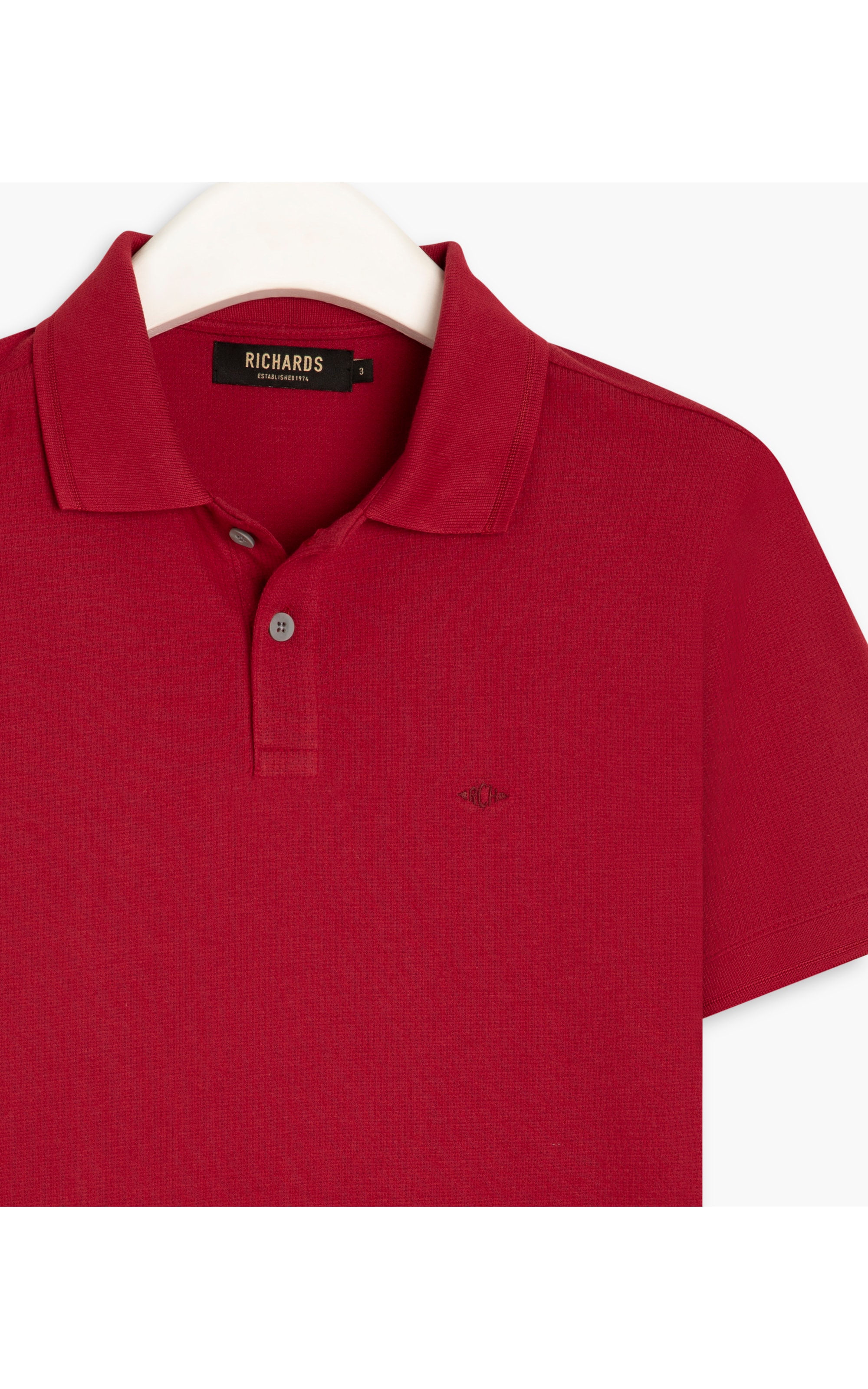 Polo Piquet Minimal Mc Sangria