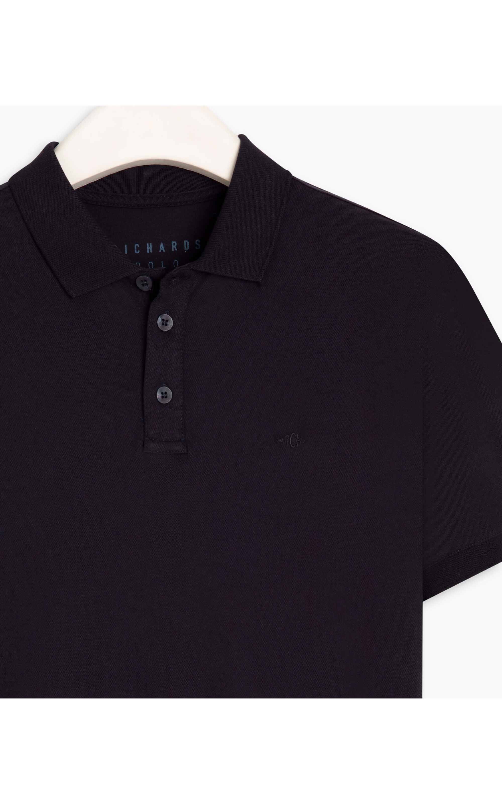 Polo Piquet Pima Com Elastano Mc Dark Navy