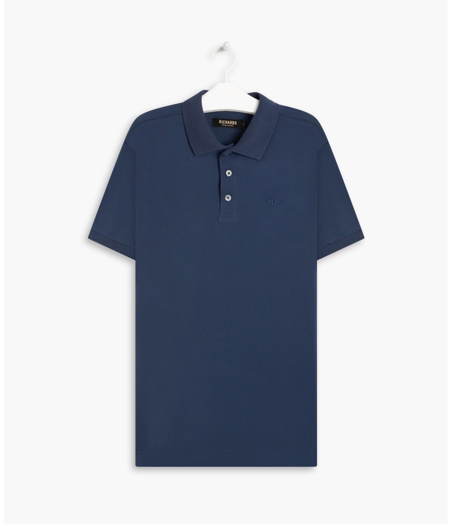 Polo Piquet Pima Com Elastano Mc Dark Navy