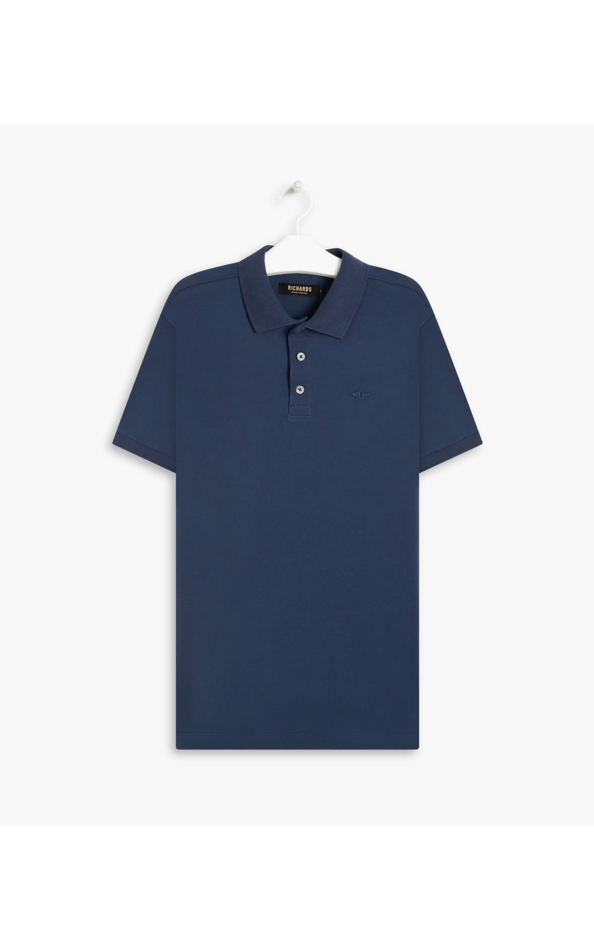 Polo Piquet Pima Com Elastano Mc Dark Navy