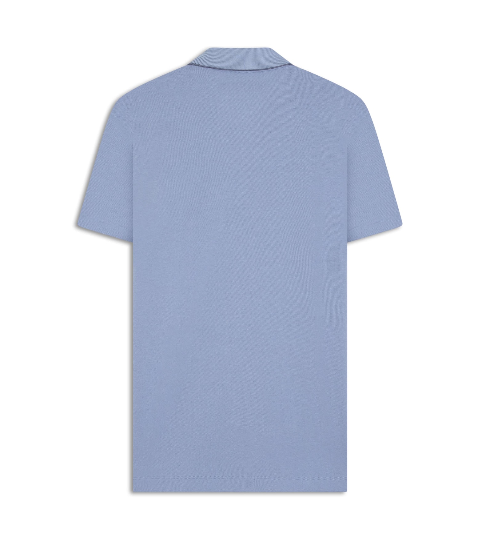 Polo Piquet Pima Com Friso Azul Pervante