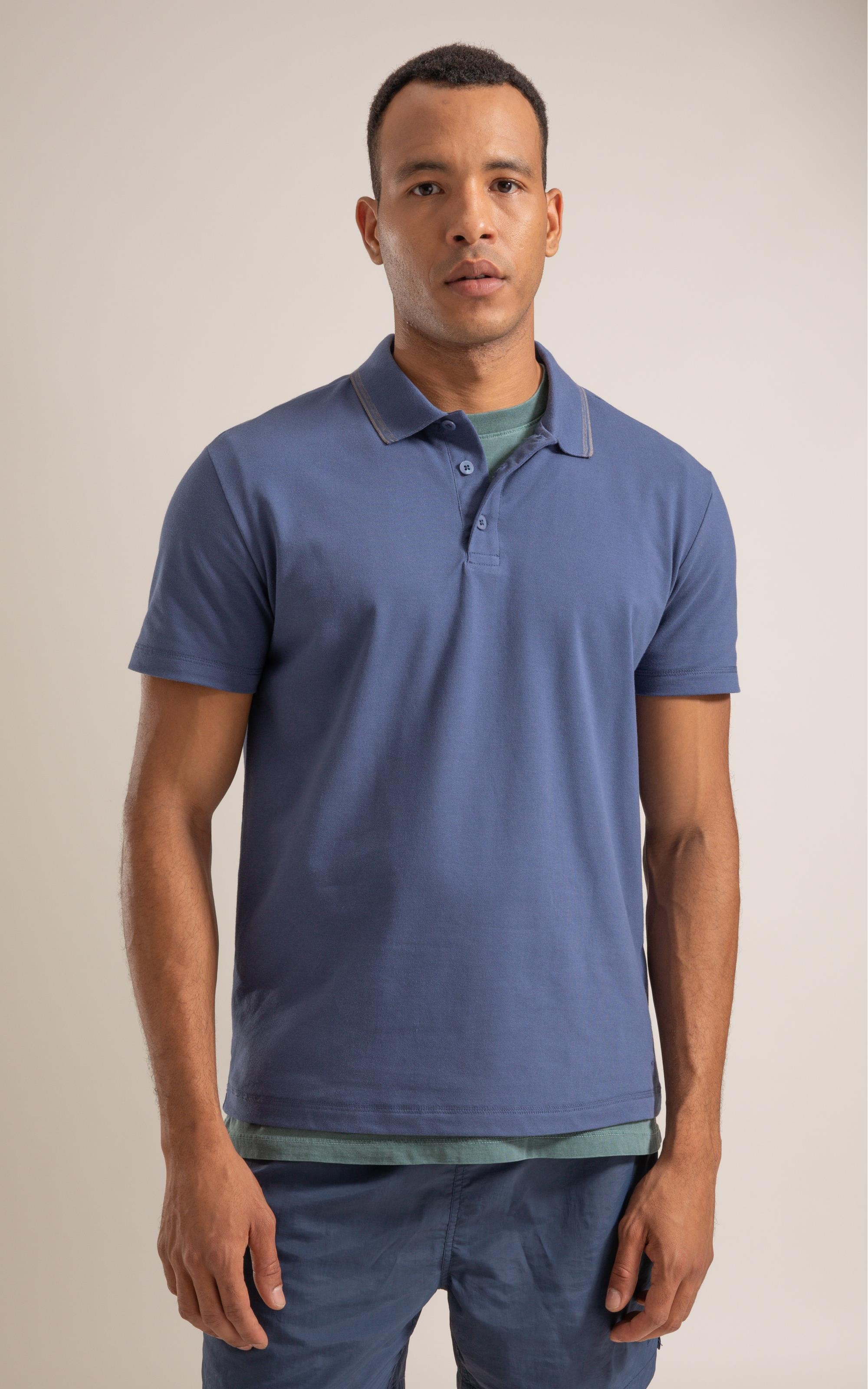 Polo Piquet Polyvisco Com Friso Jacquard Hortencia