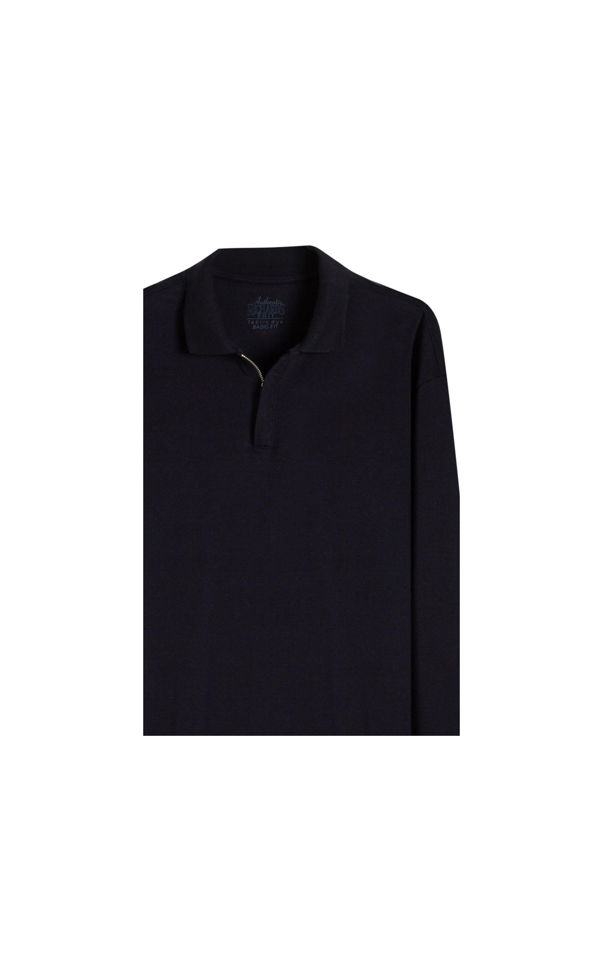 Polo Piquet Polyvisco Com Ziper Ml Marinho