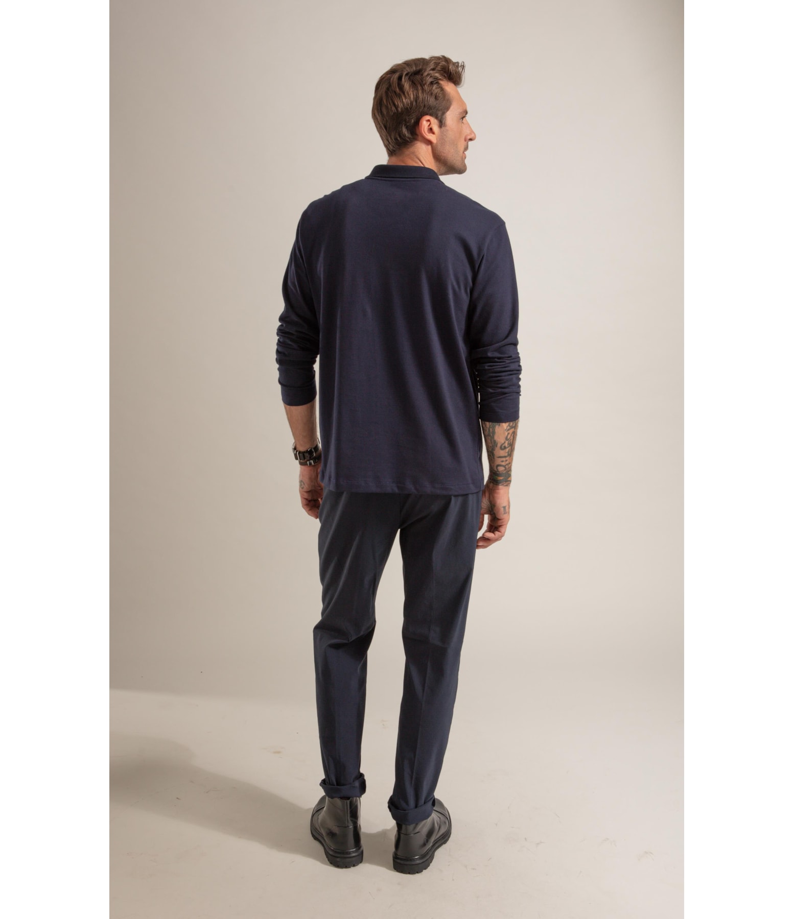 Polo Piquet Polyvisco Com Ziper Ml Marinho