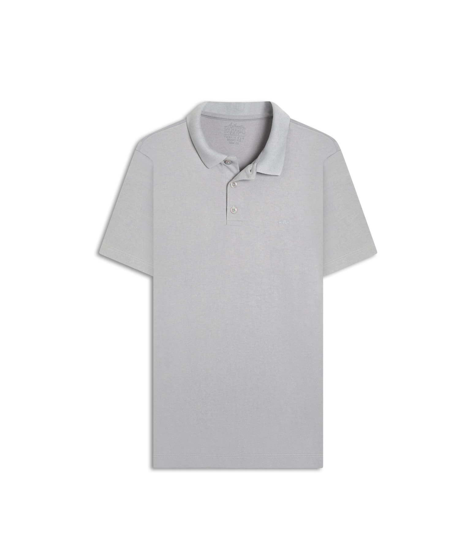 Polo Piquet Polyviscose Mc Bf Blue Vintage