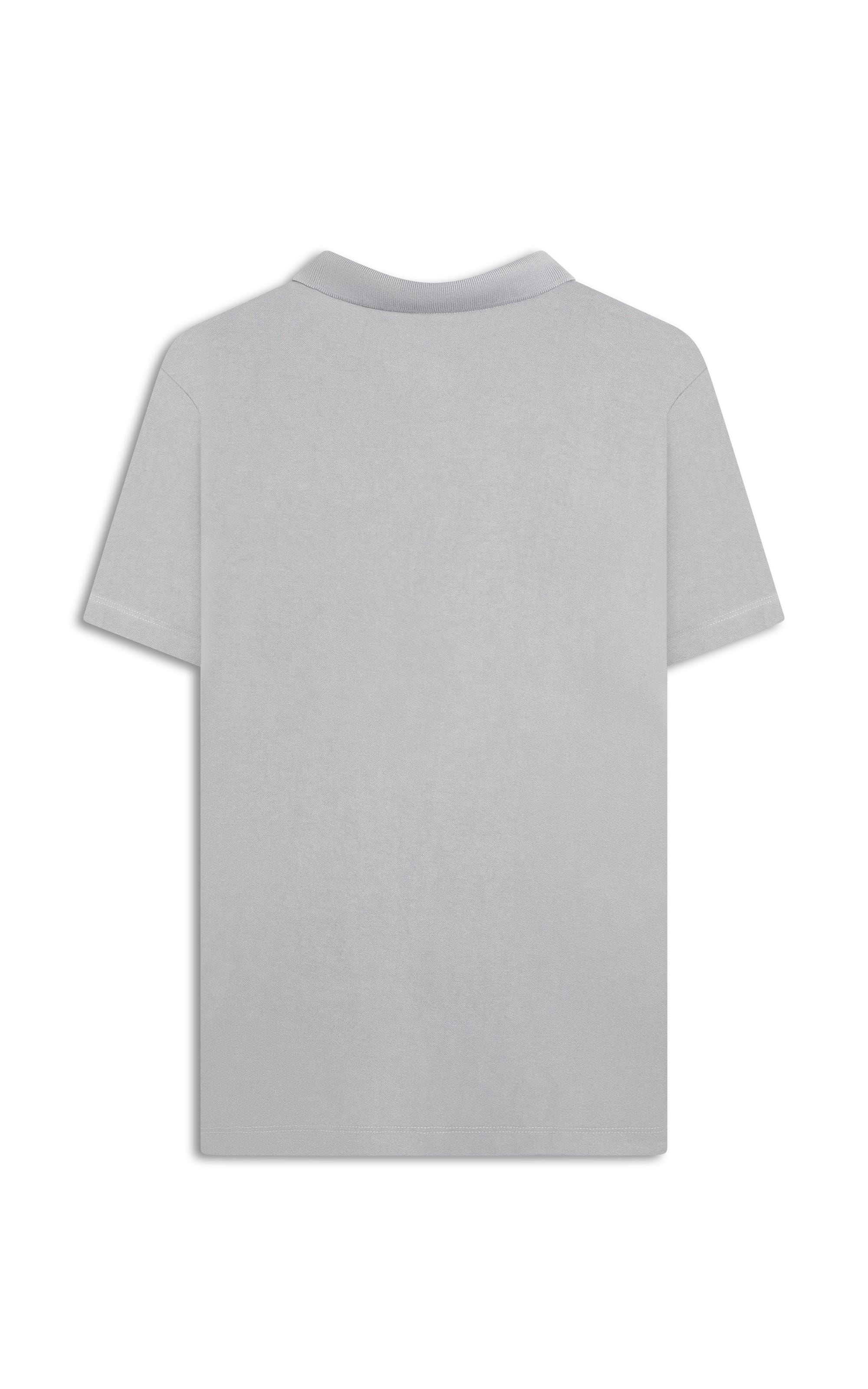Polo Piquet Polyviscose Mc Bf Blue Vintage