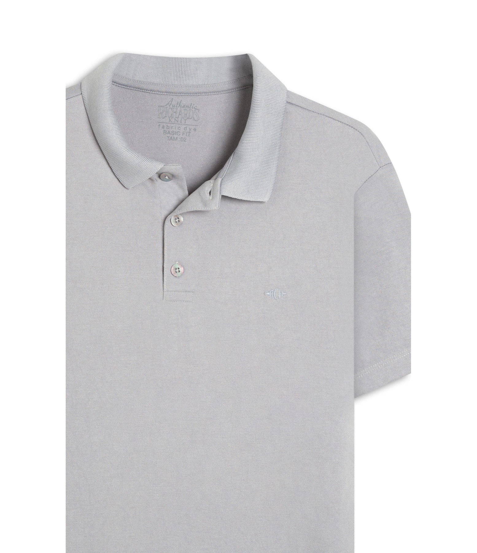 Polo Piquet Polyviscose Mc Bf Blue Vintage