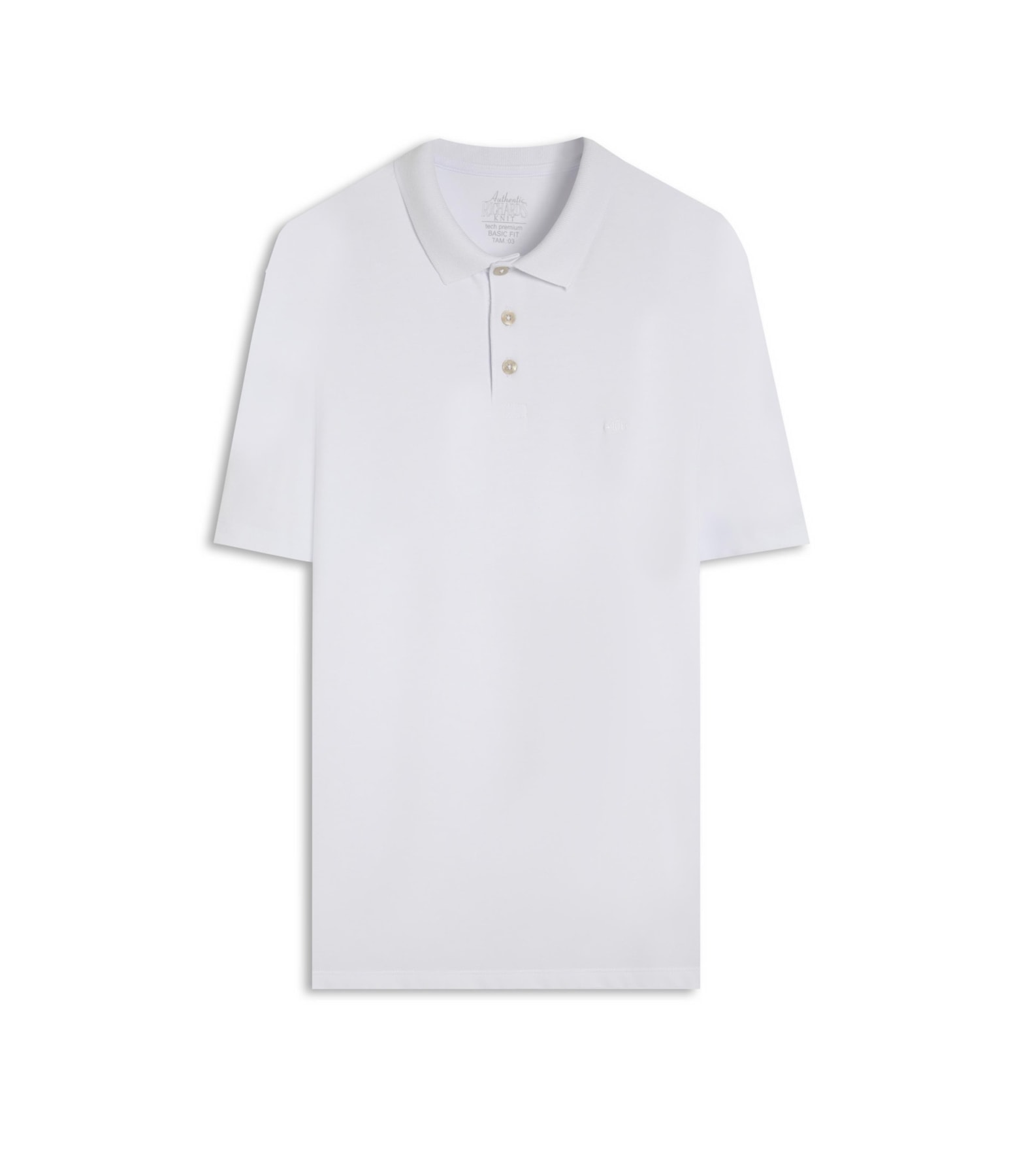 Polo Piquet Polyviscose Mc Bf Branco