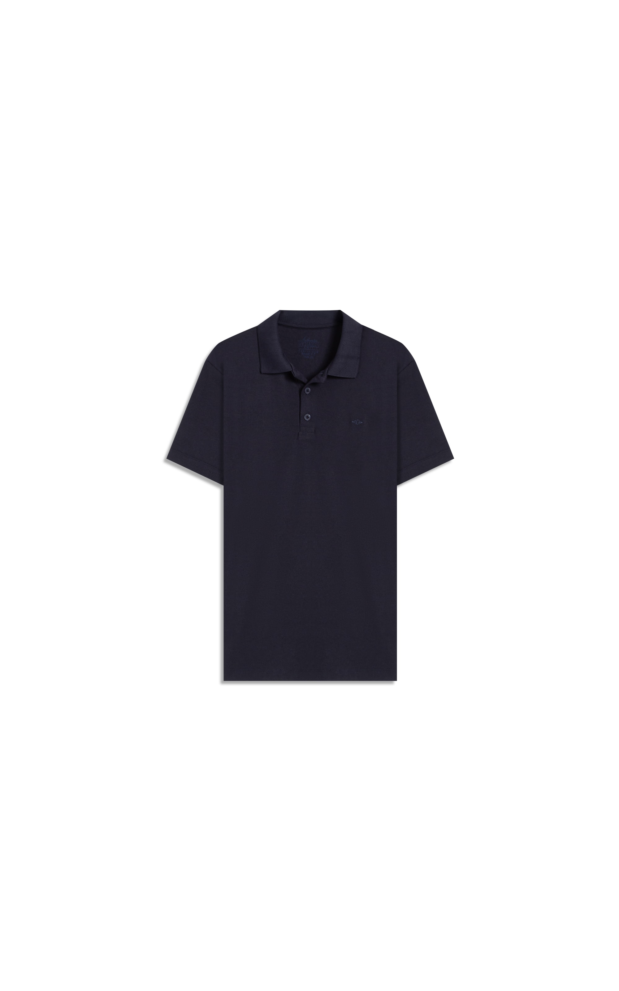Polo Piquet Polyviscose Mc Bf Dark Navy