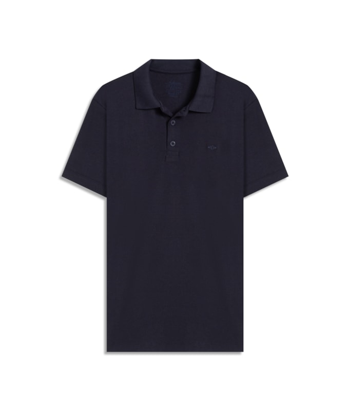 Polo Piquet Polyviscose Mc Bf Dark Navy