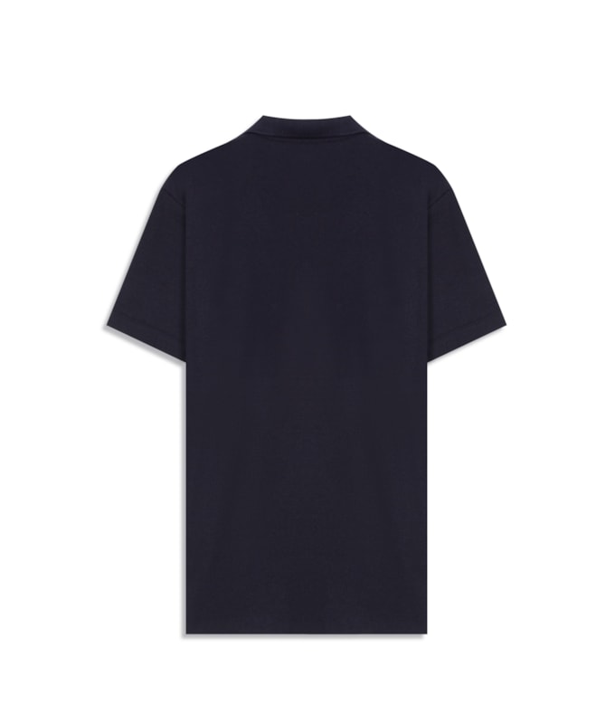 Polo Piquet Polyviscose Mc Bf Dark Navy