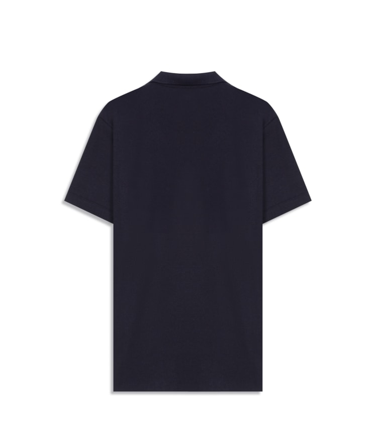 Polo Piquet Polyviscose Mc Bf Dark Navy