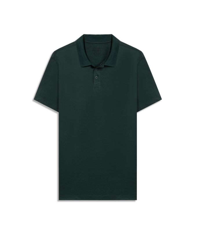 Polo Piquet Polyviscose Mc Bf Verde Militar