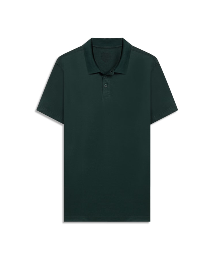 Polo Piquet Polyviscose Mc Bf Verde Militar