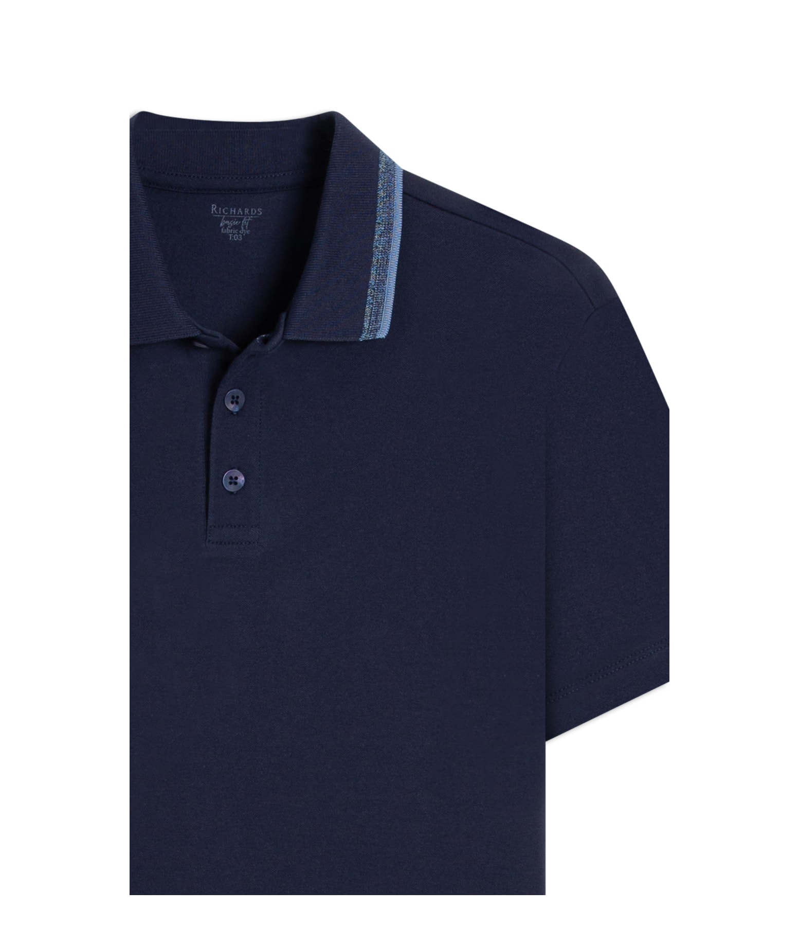  Polo Piquet Pontilhado Mc Basic f  Dark Blue
