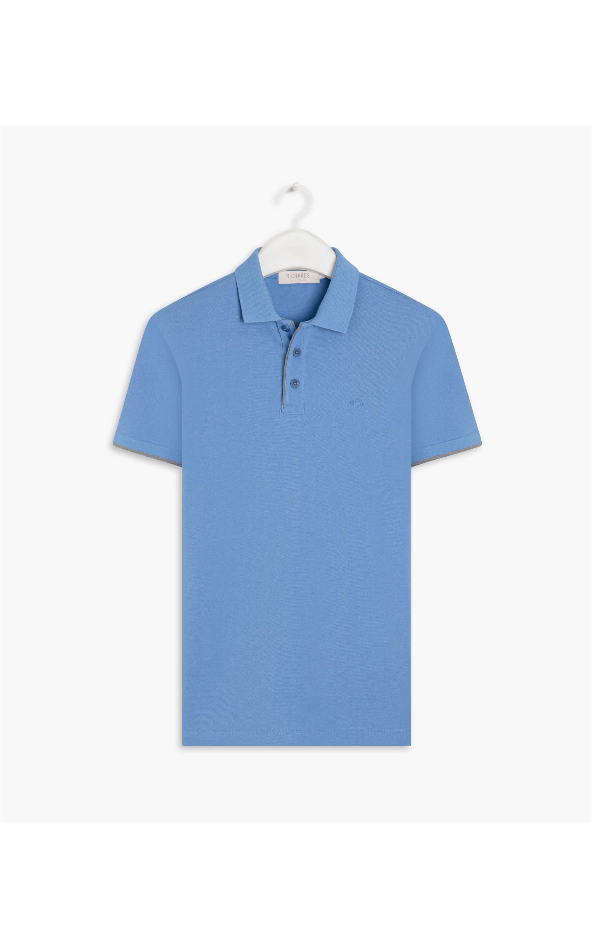 Polo Piquet Premium Frisos Mc Azul Chofer
