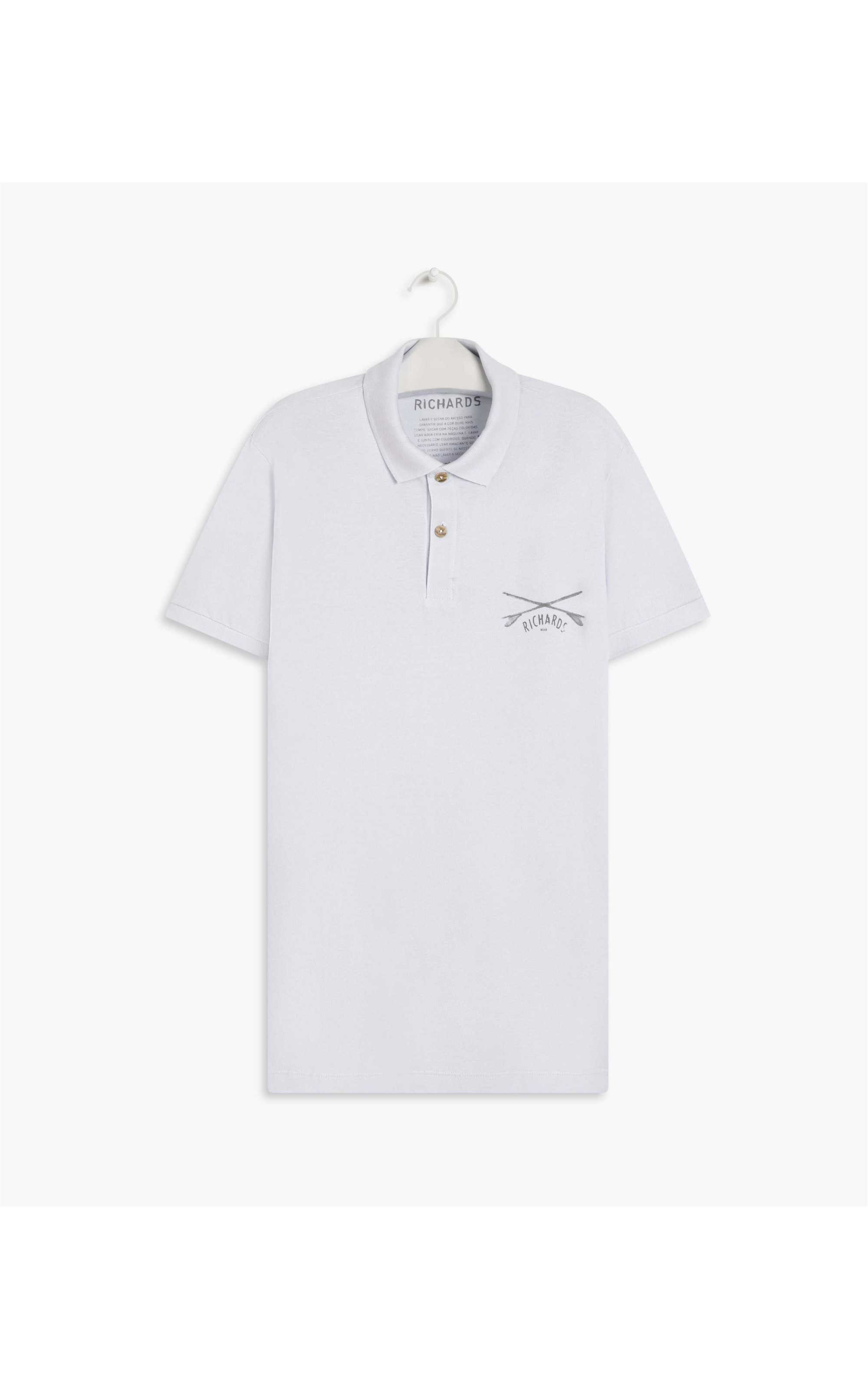 Polo Piquet Richards Prancha Branco