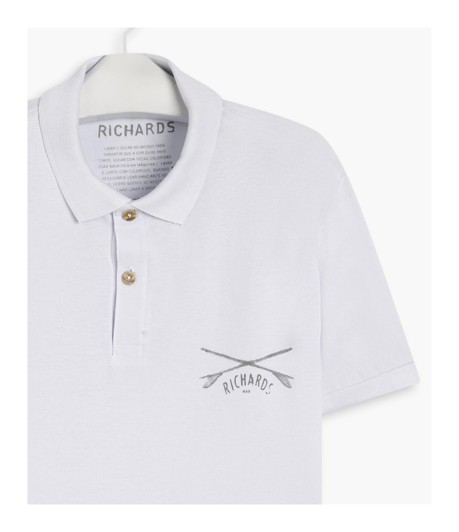 Polo Piquet Richards Prancha Branco