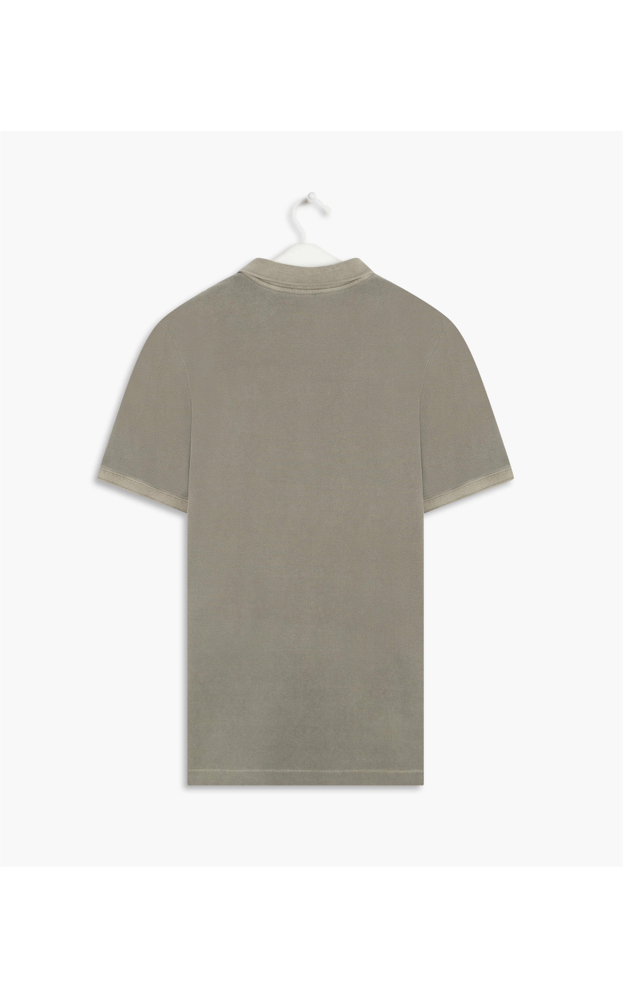 Polo Piquet Stone Mc Verde Militar