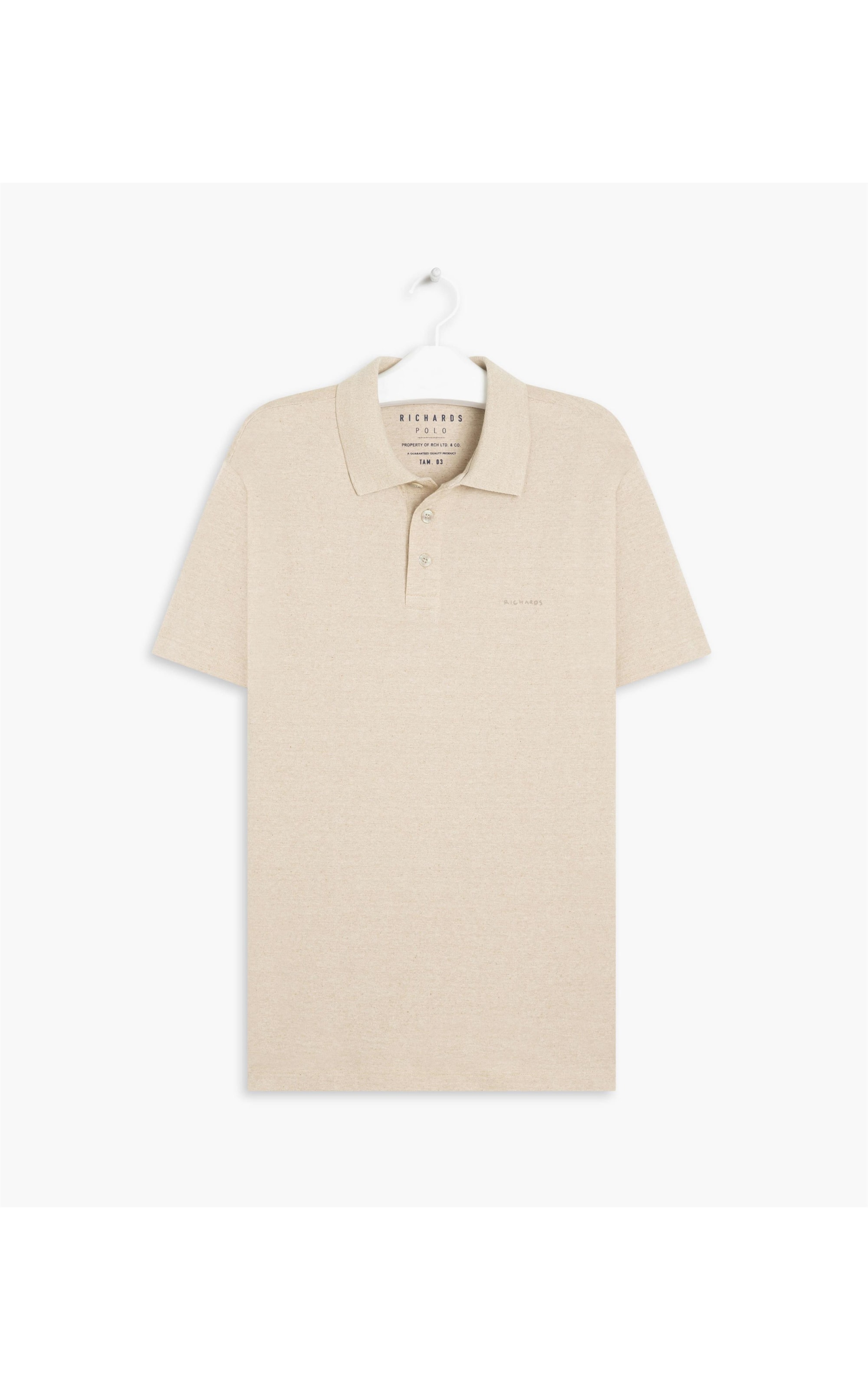 Polo Piquet Terra Mc Natural