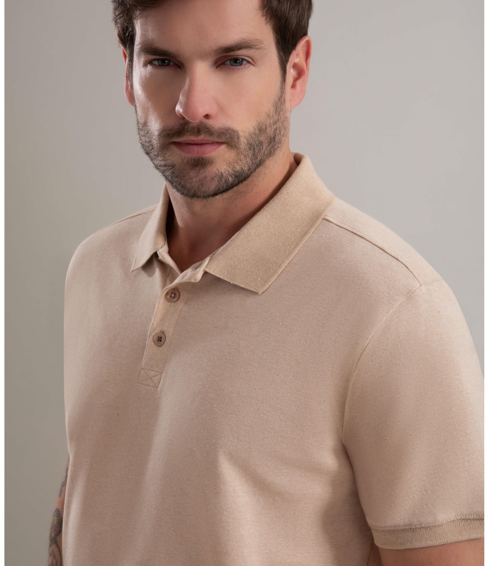 Polo Piquet Terra New Mc Natural