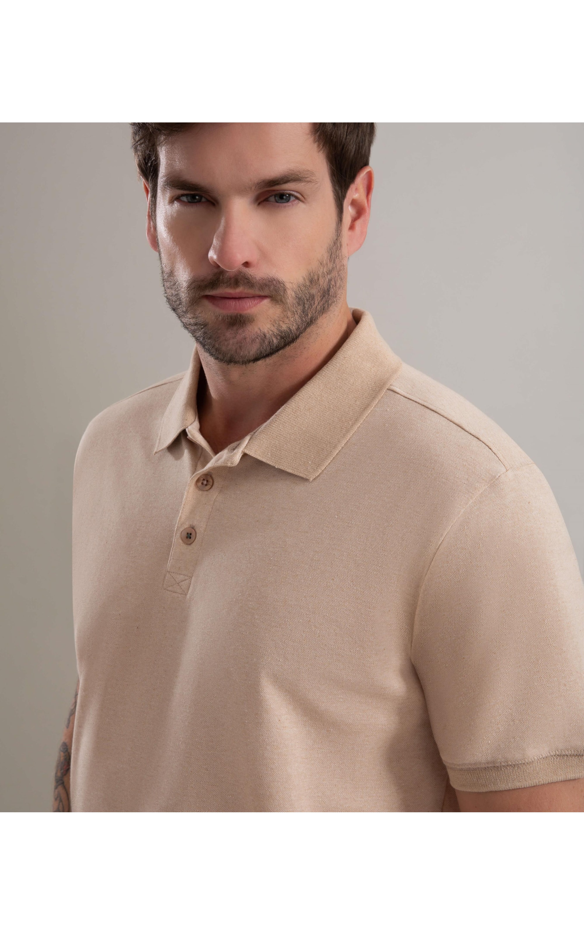 Polo Piquet Terra New Mc Natural