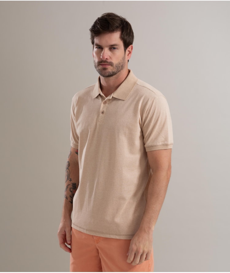 Polo Piquet Terra New Mc Natural