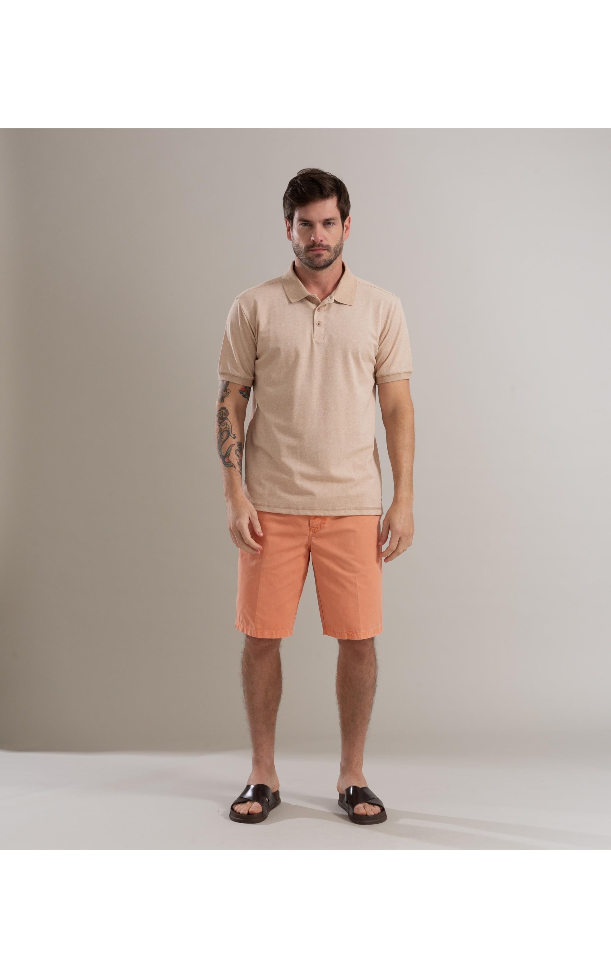 Polo Piquet Terra New Mc Natural