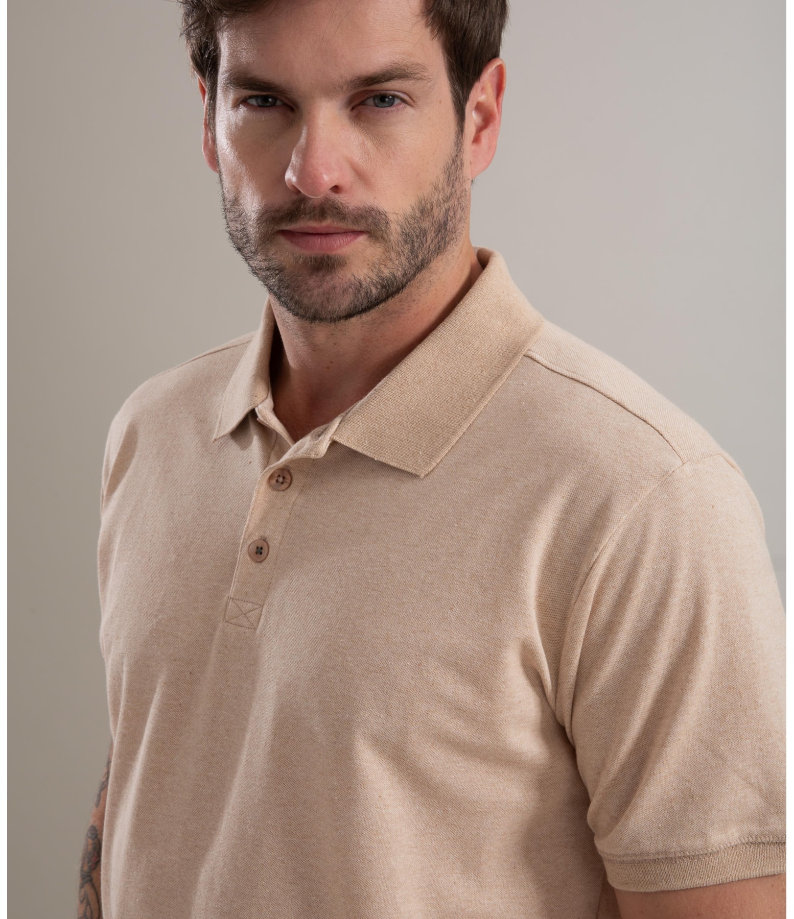 Polo Piquet Terra New Mc Natural
