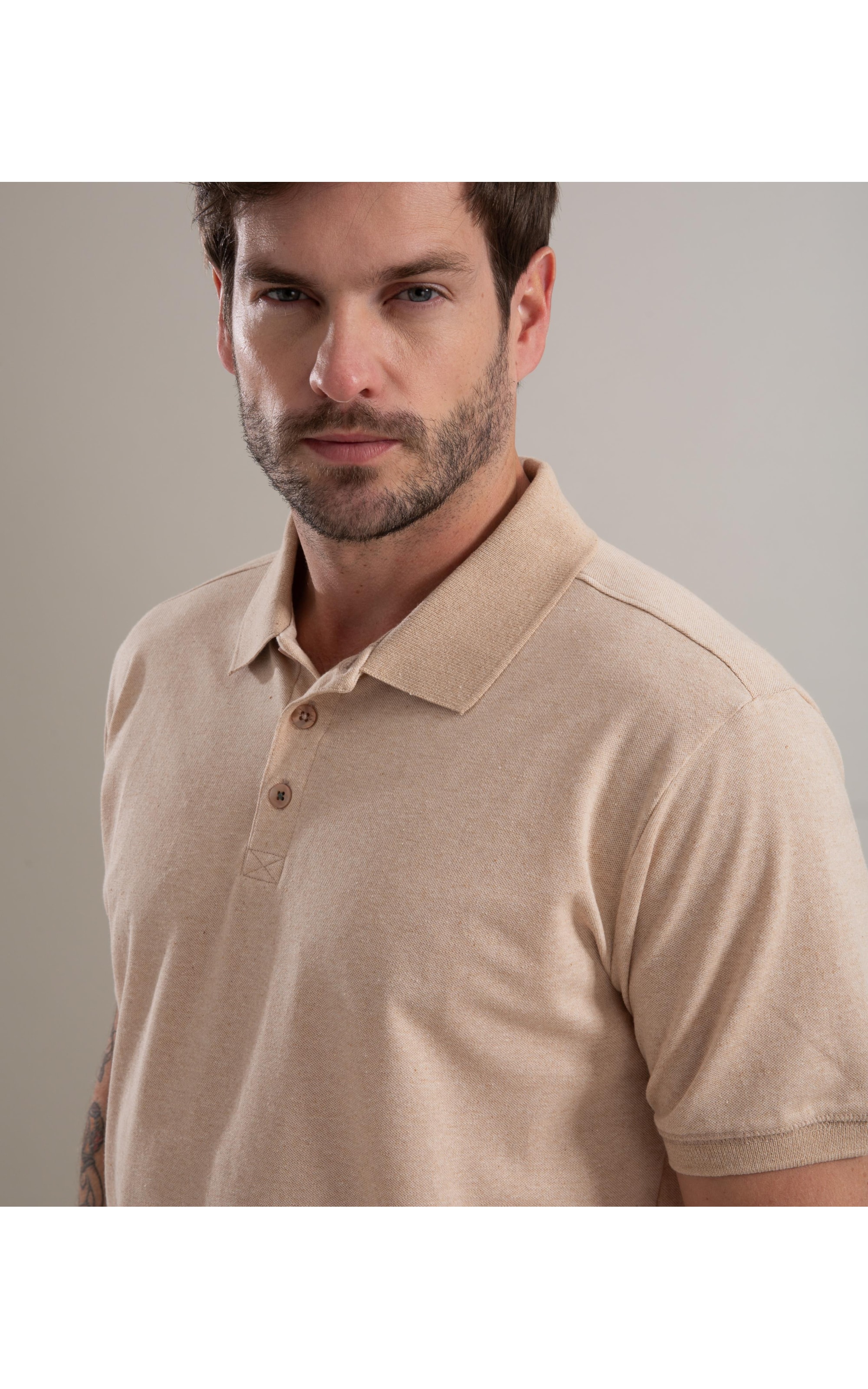 Polo Piquet Terra New Mc Natural