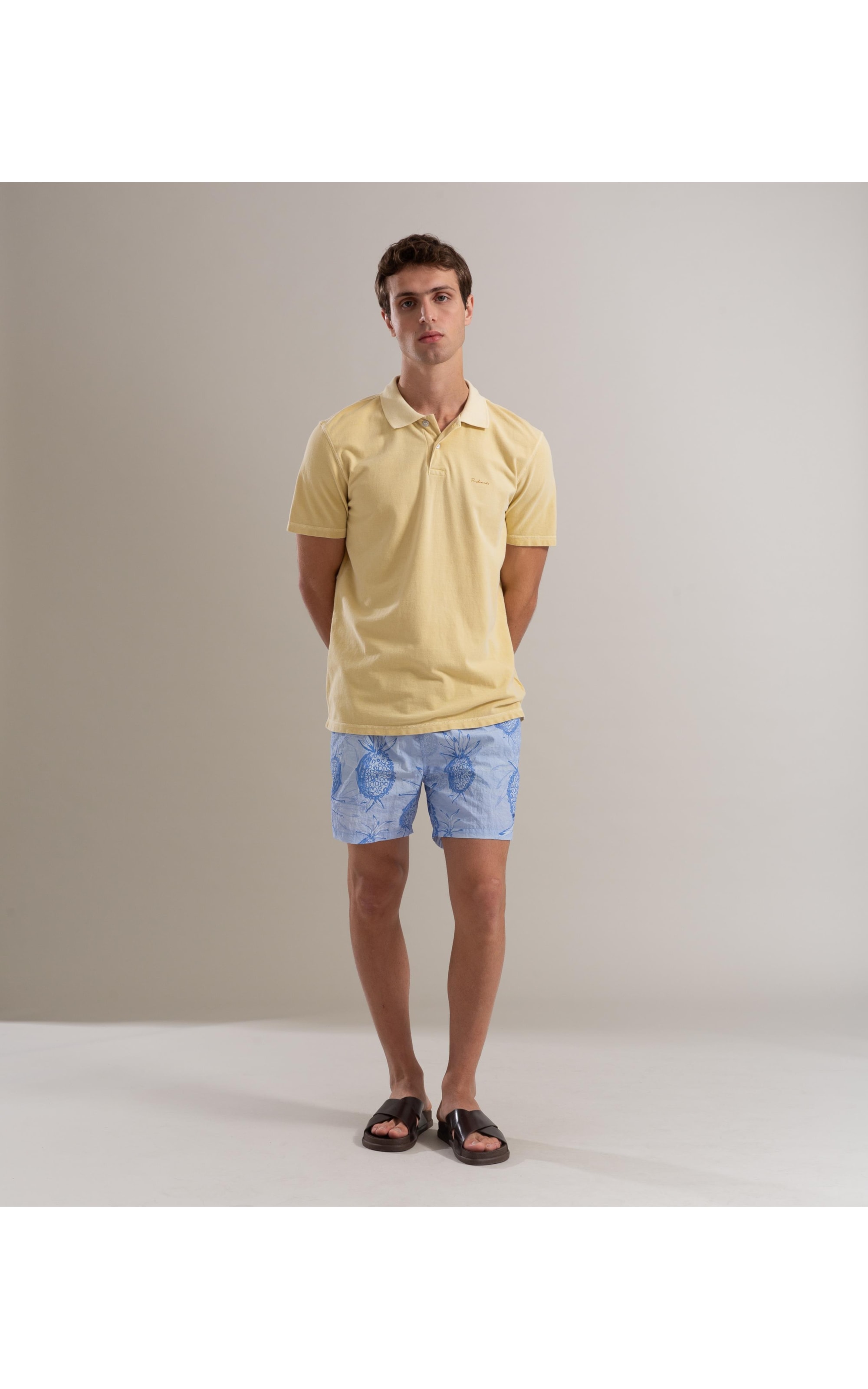 Polo Piquet Washed Amarelo