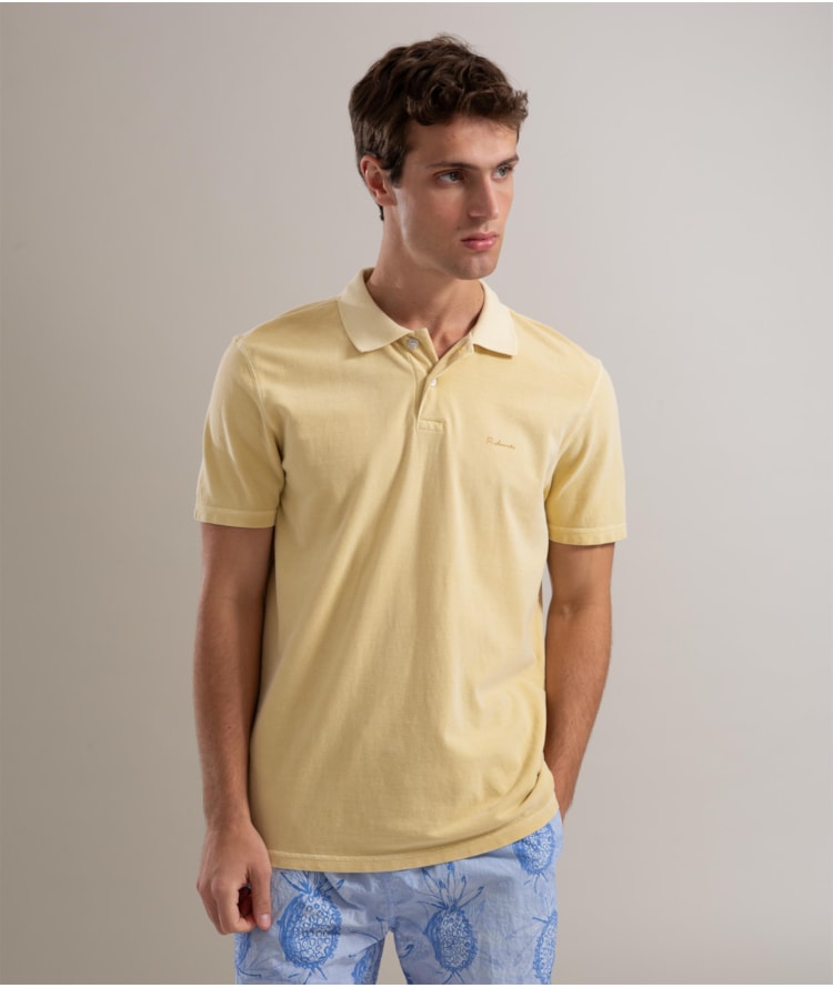 Polo Piquet Washed Amarelo