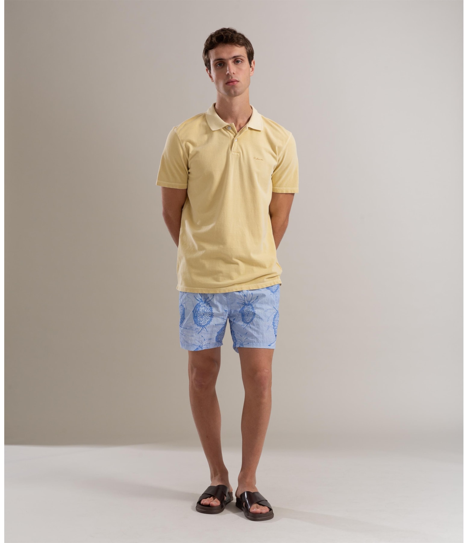 Polo Piquet Washed Amarelo