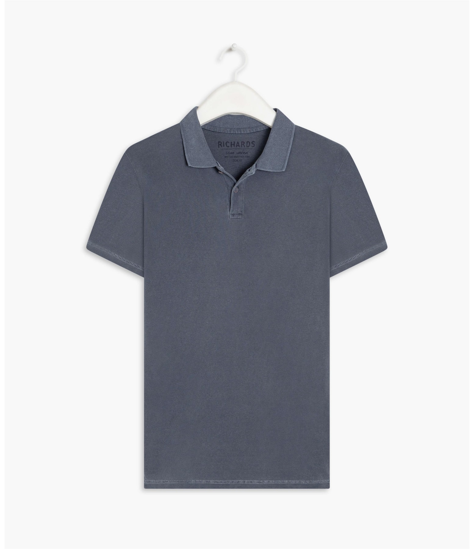 Polo Piquet Washed Dark Navy