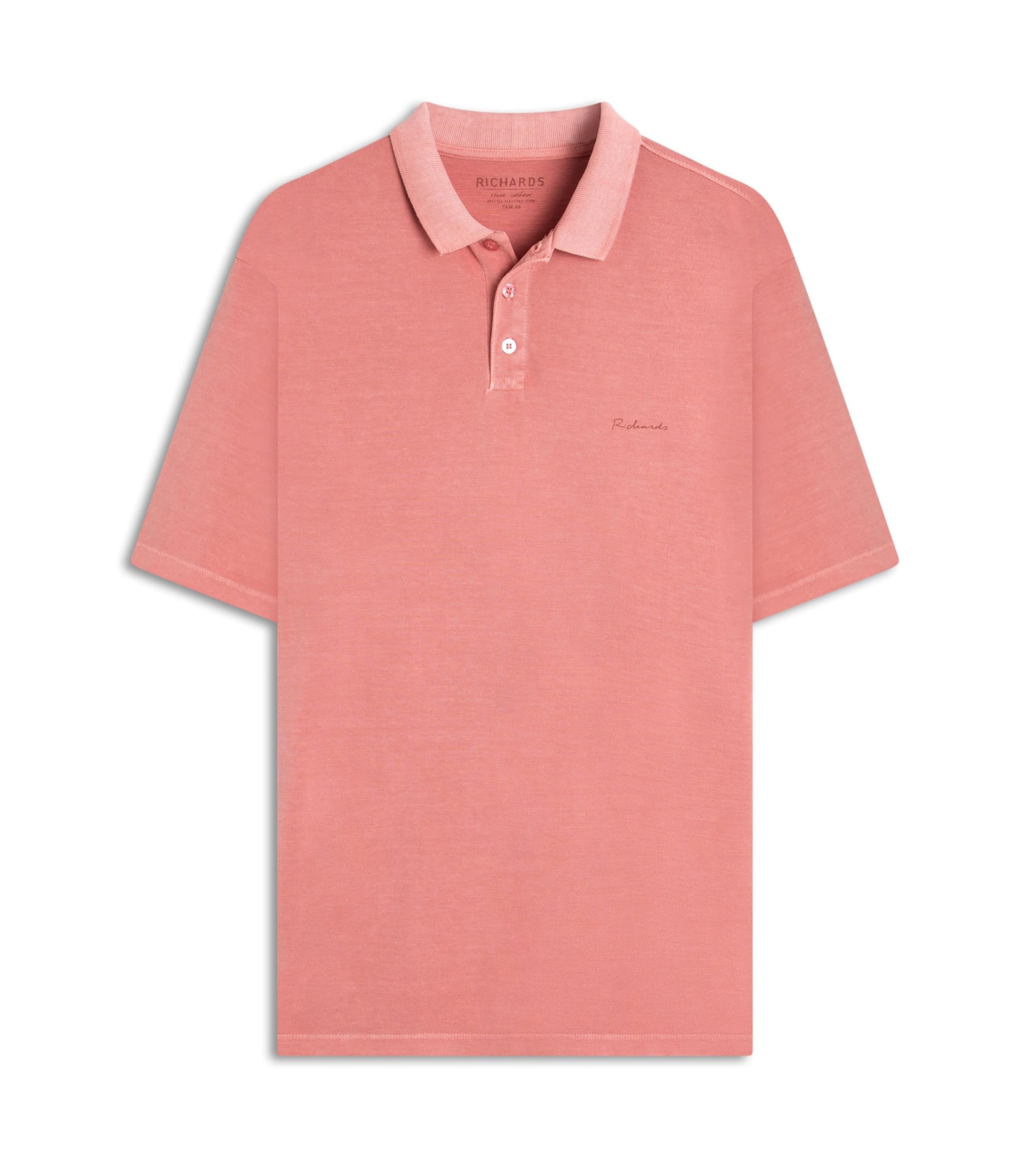 Polo Piquet Washed Goiaba