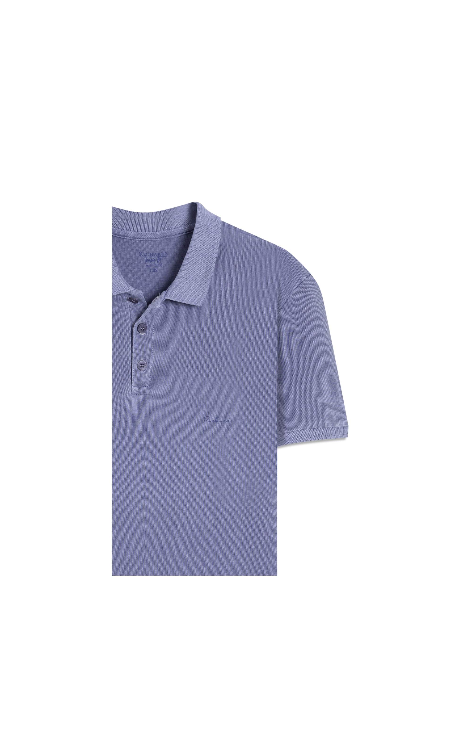 Polo Piquet Washed Misty