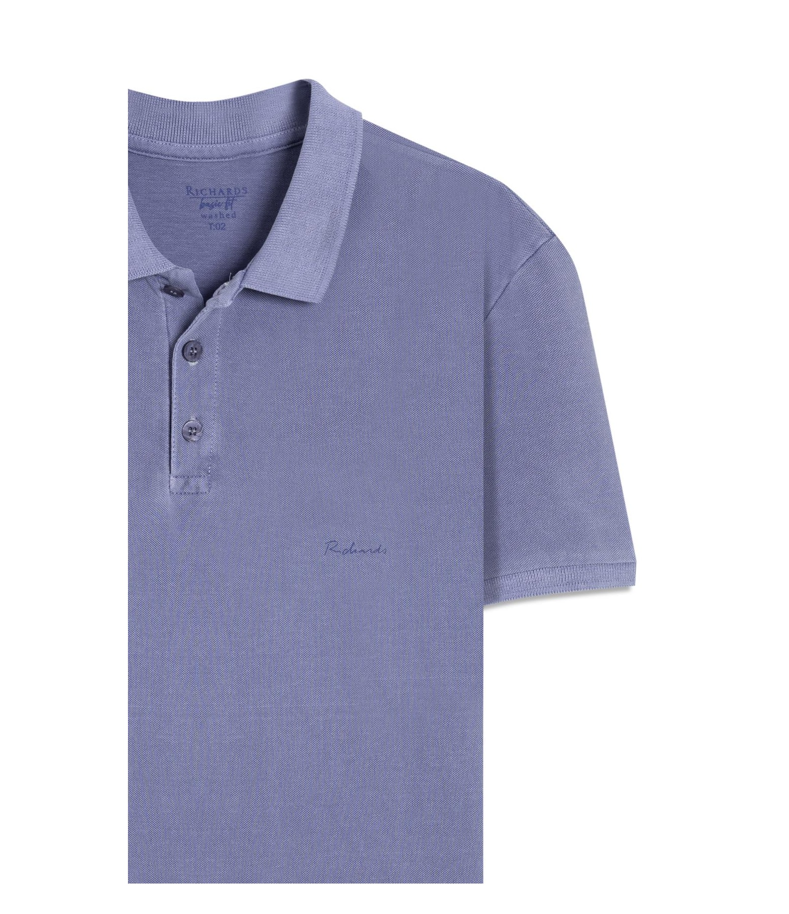 Polo Piquet Washed Misty