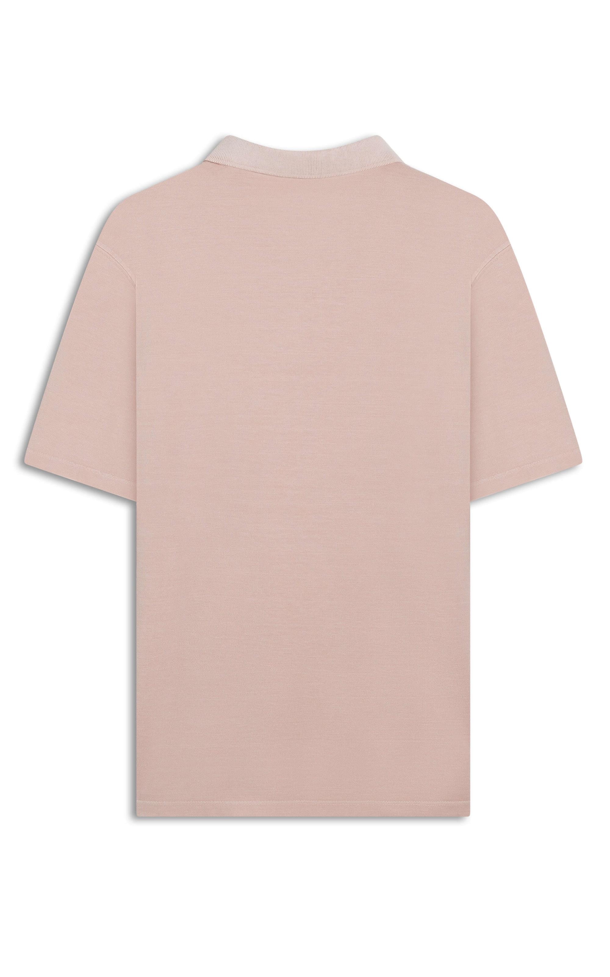 Polo Piquet Washed Rosa