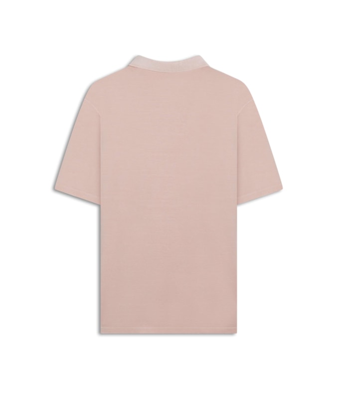 Polo Piquet Washed Rosa