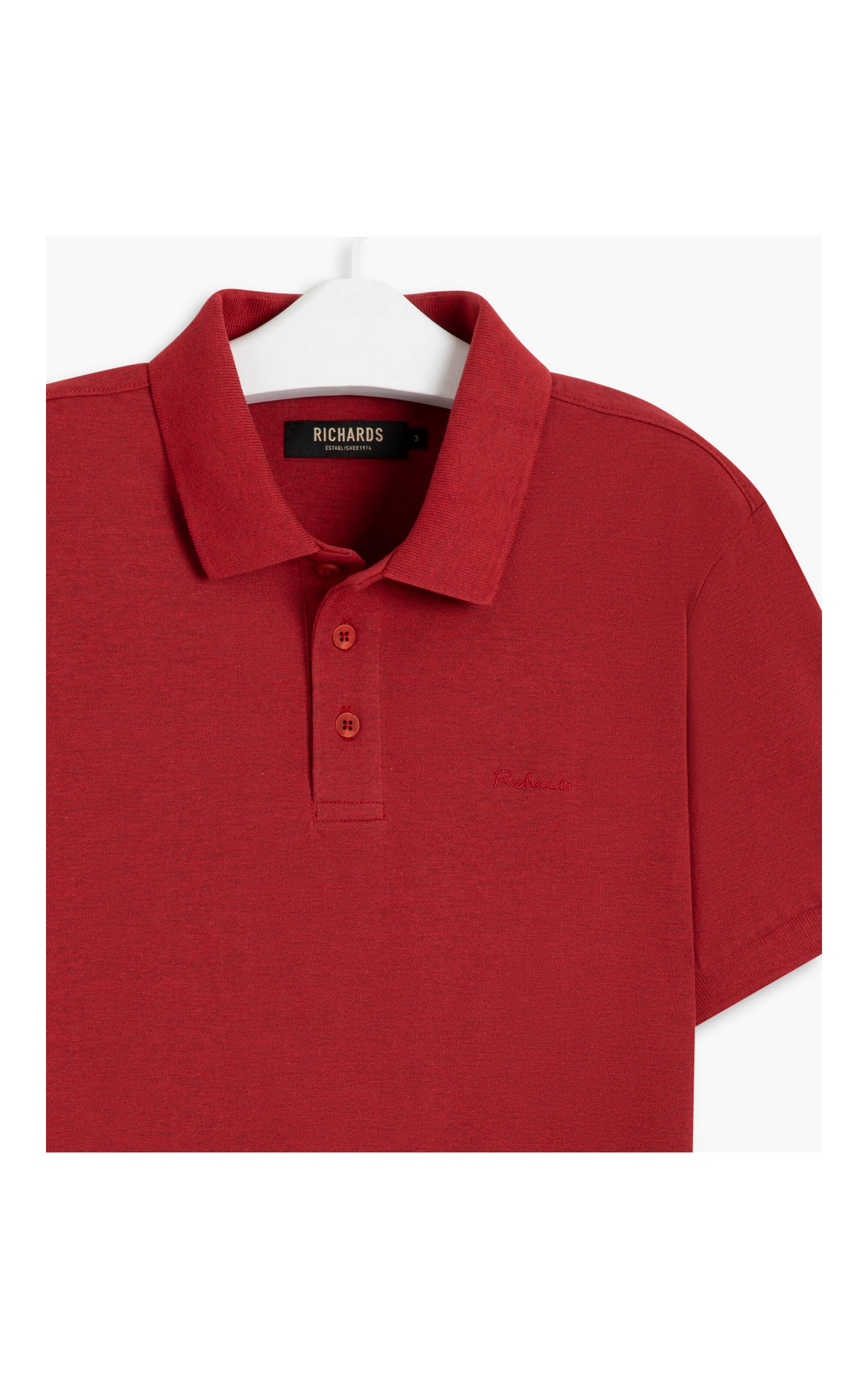 Polo Piquetmescla Lisa Mc Vermelho