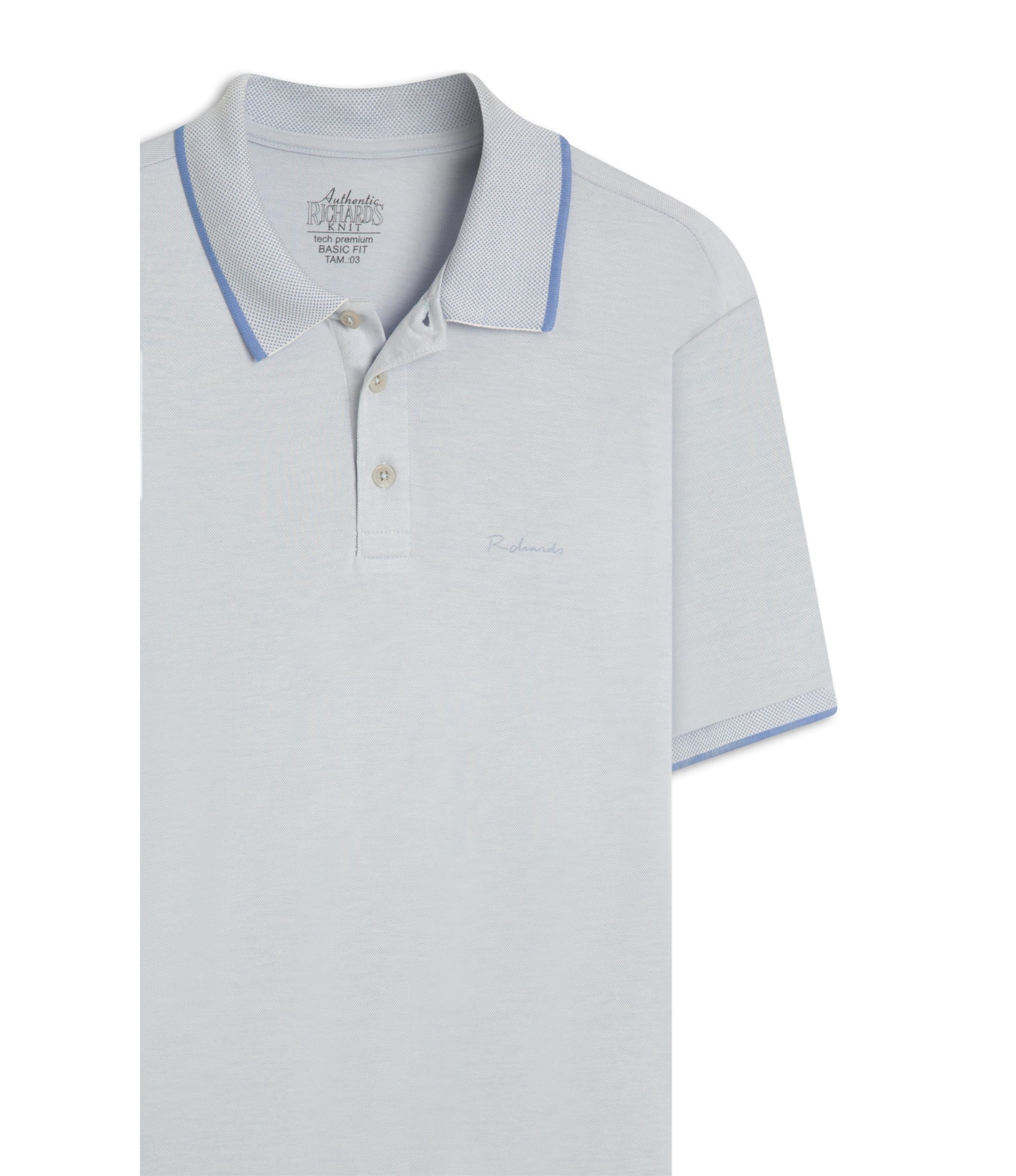 Polo Premium Modal Bf Azul Claro