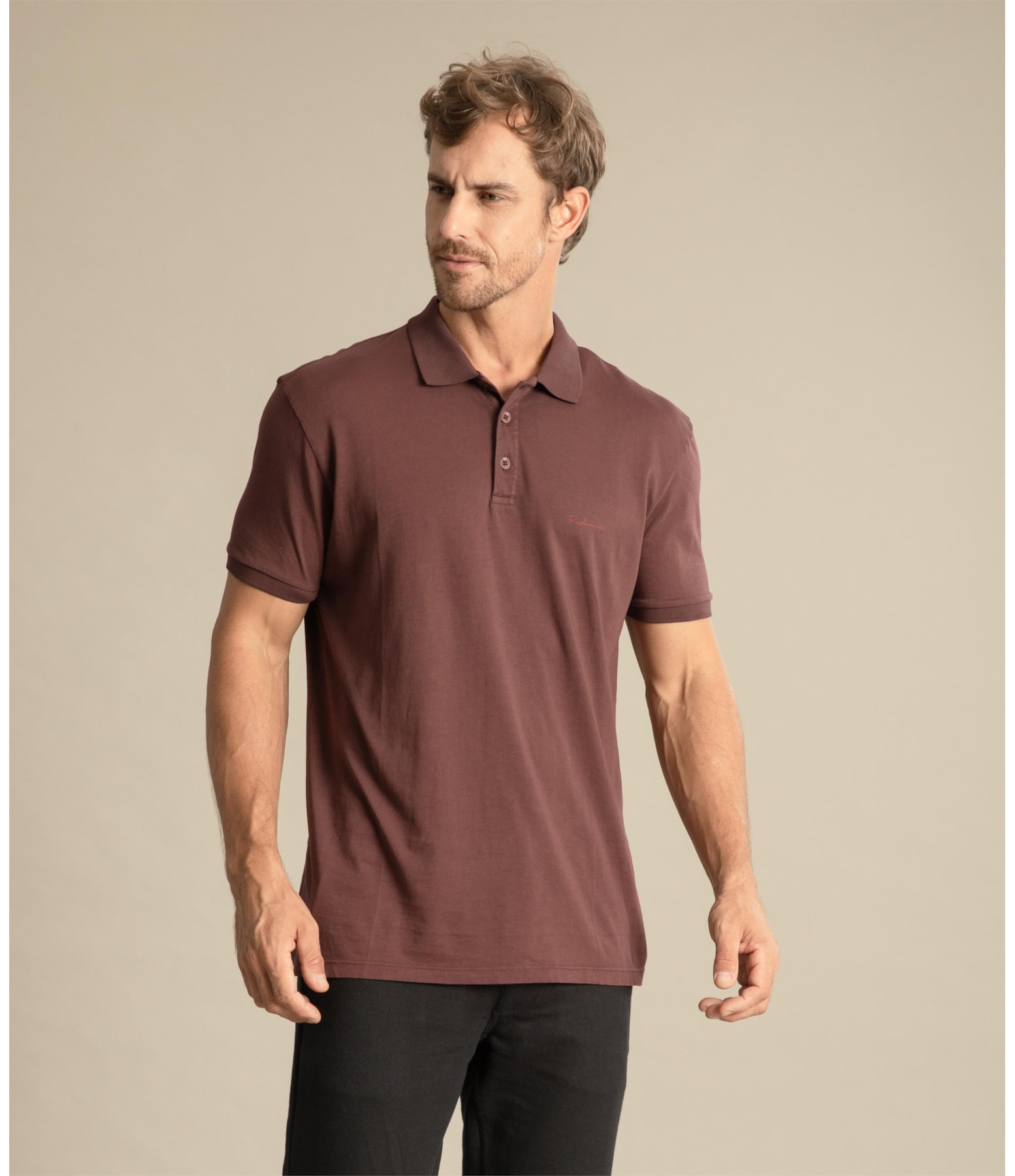 Polo Premium Pima Mc Bordeaux