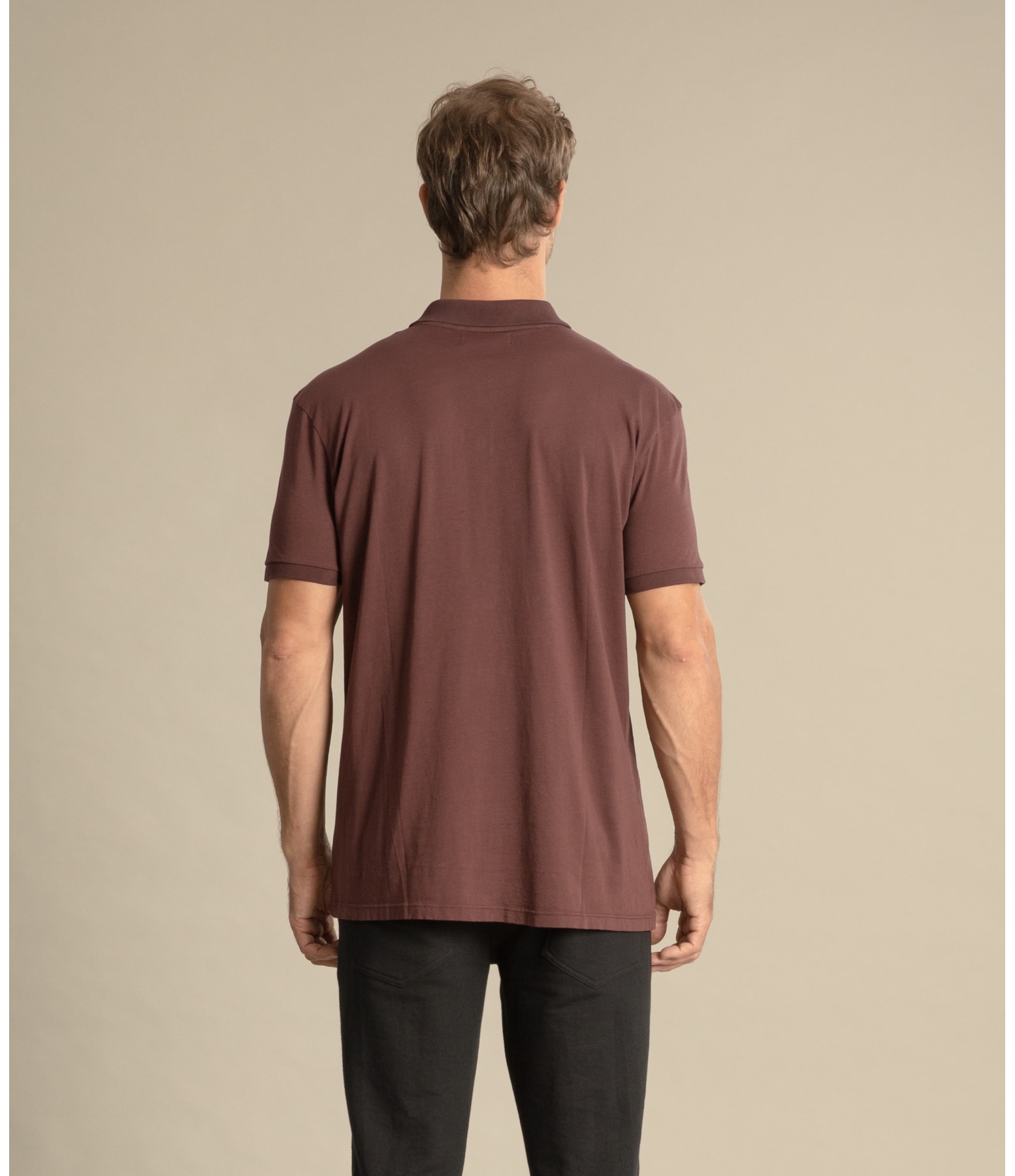 Polo Premium Pima Mc Bordeaux