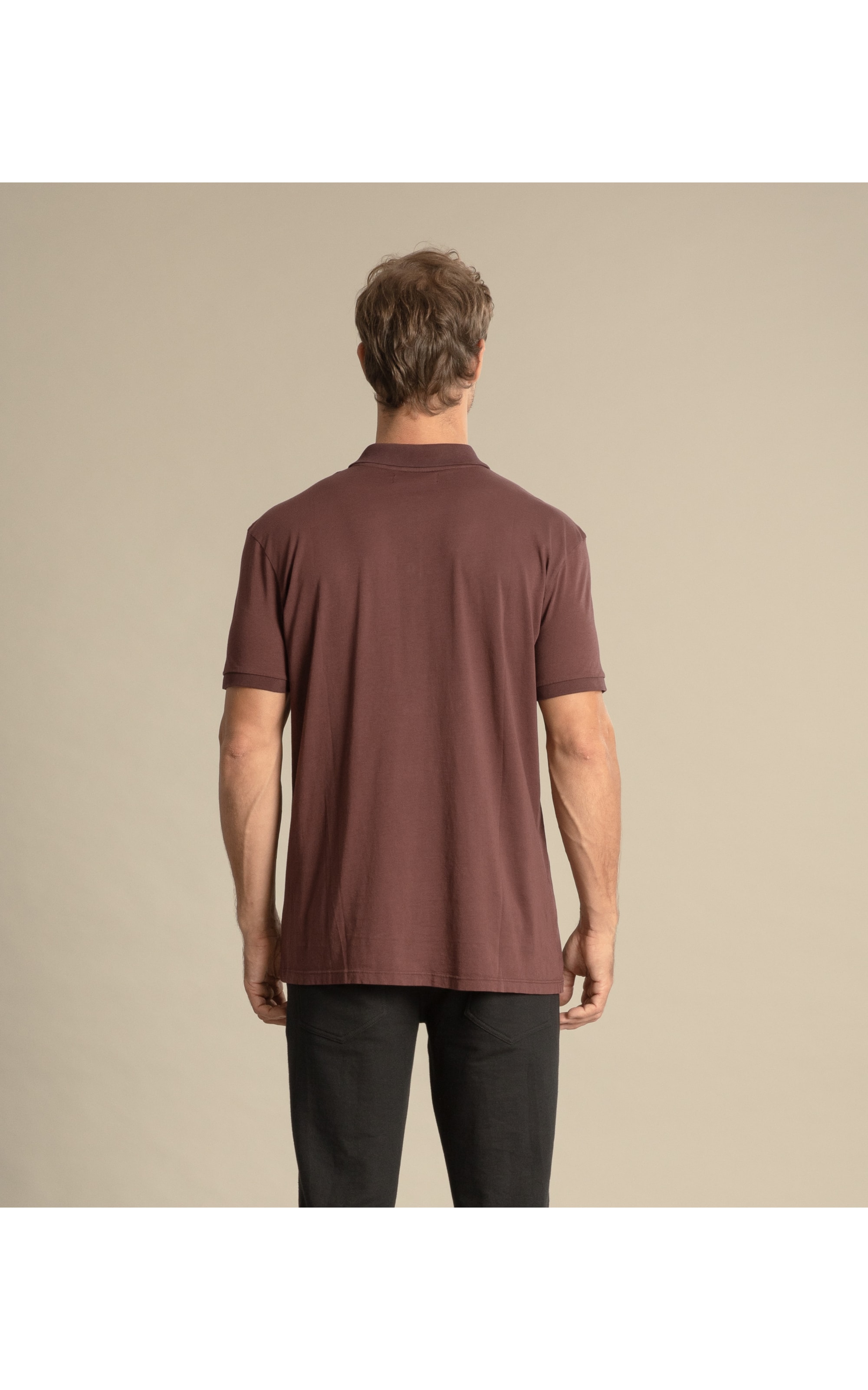 Polo Premium Pima Mc Bordeaux