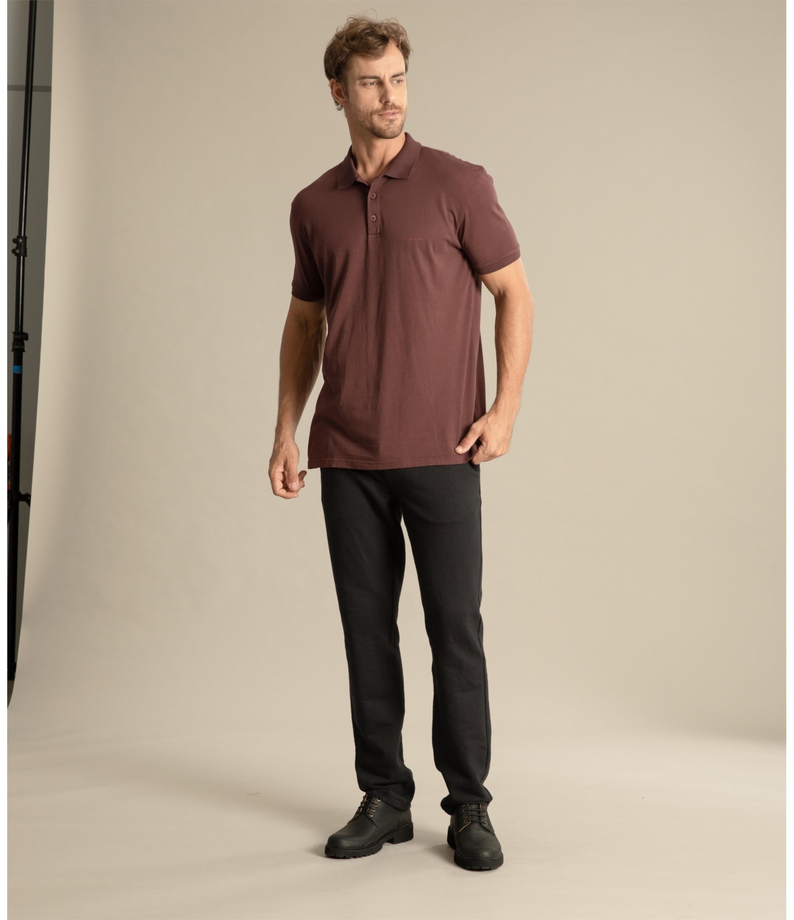 Polo Premium Pima Mc Bordeaux