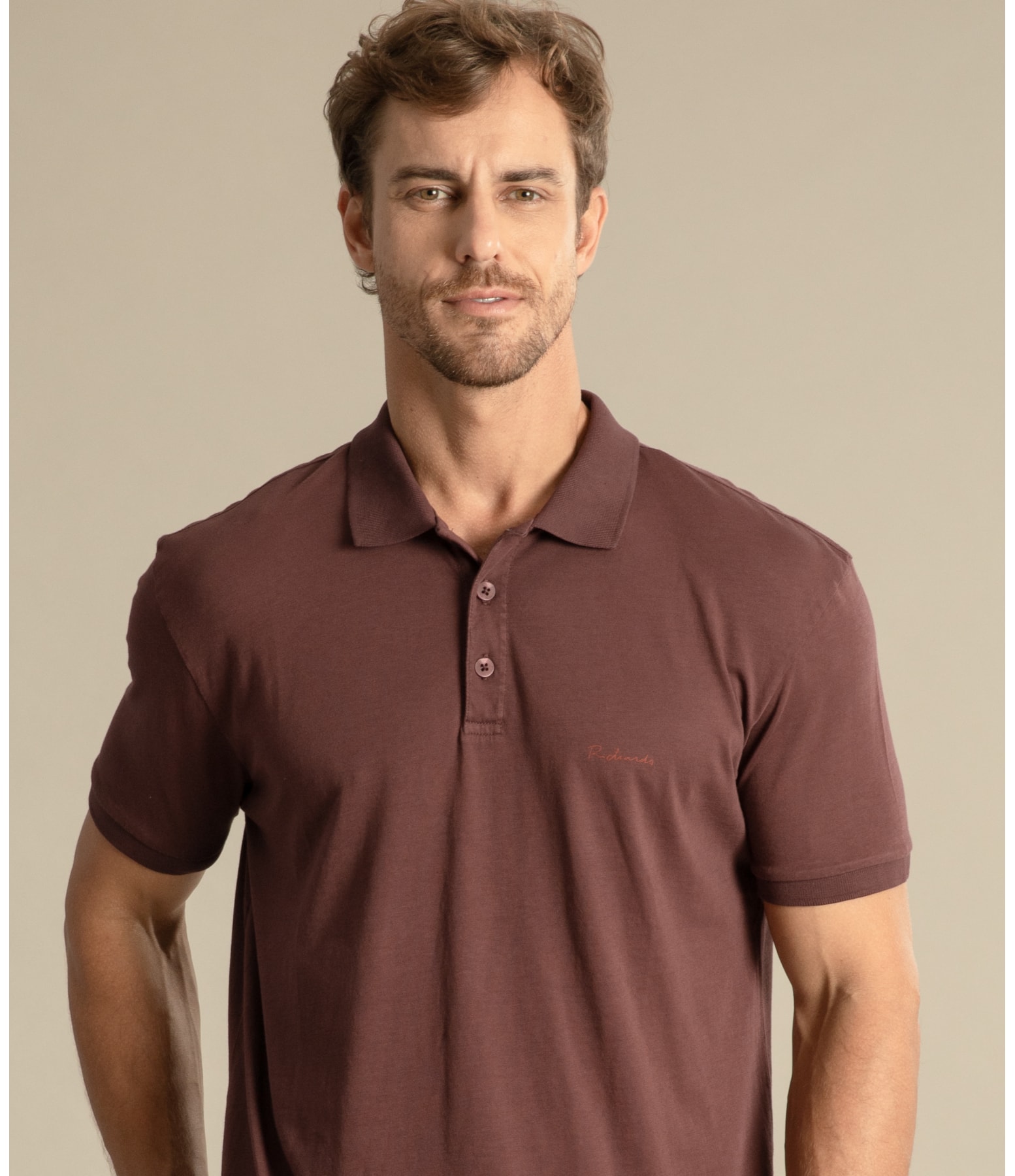 Polo Premium Pima Mc Bordeaux