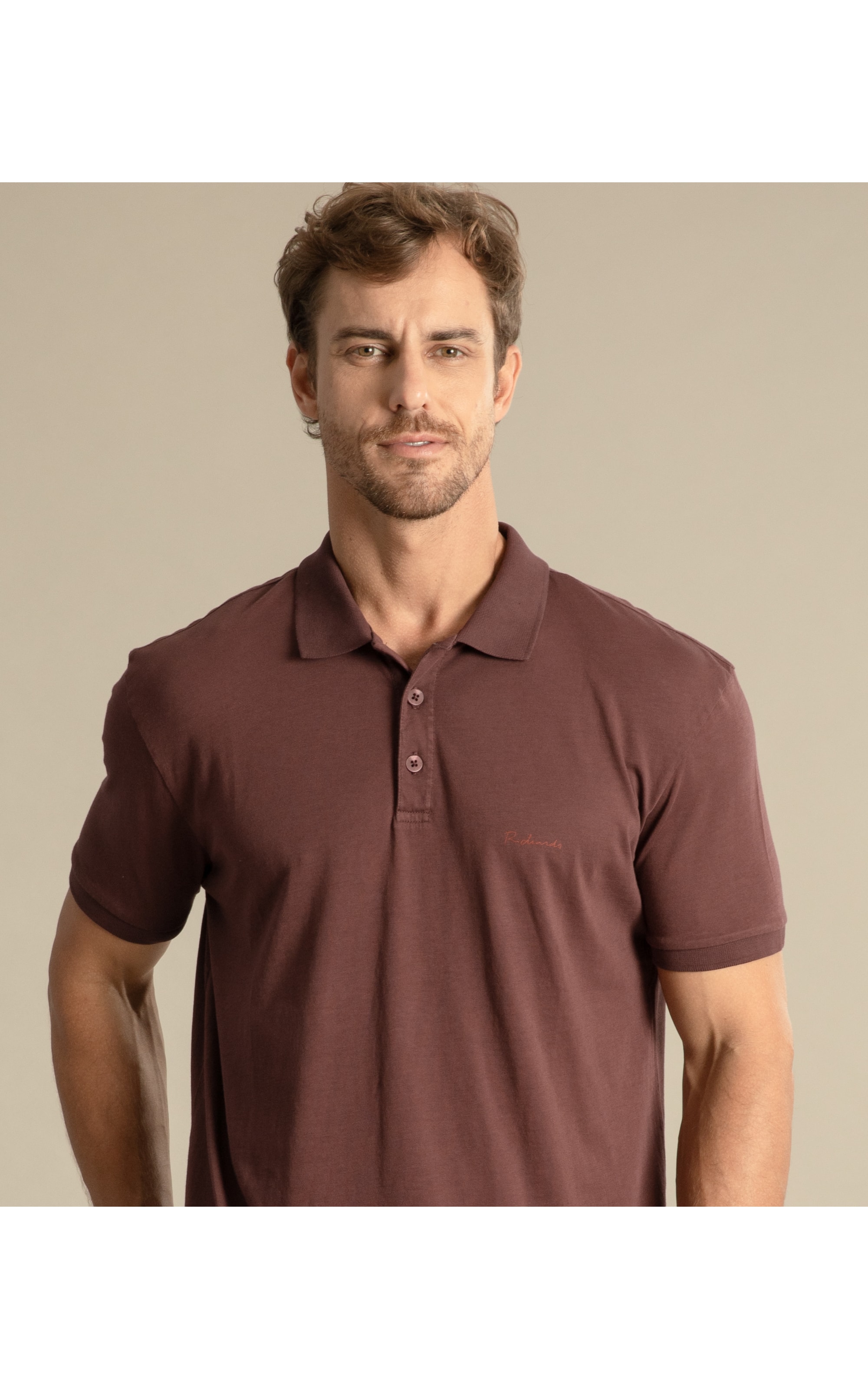 Polo Premium Pima Mc Bordeaux