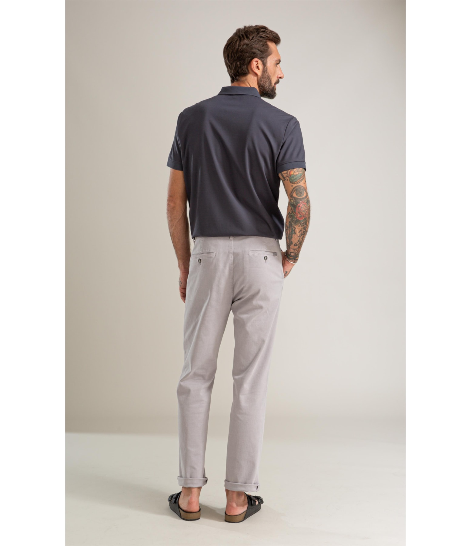 Polo Rch Tech Mc Basic Fit Grafite